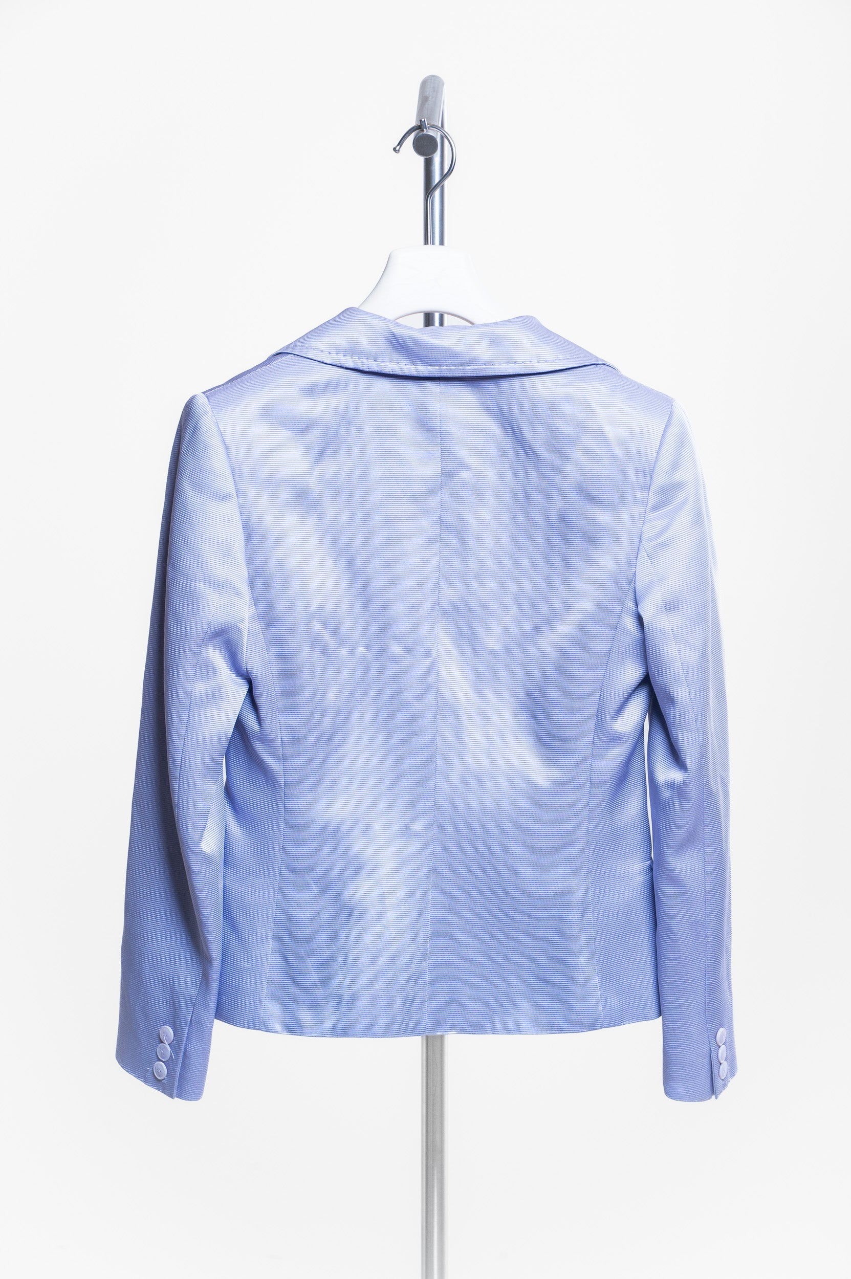 Lilac Silky Blazer and Skirt Set