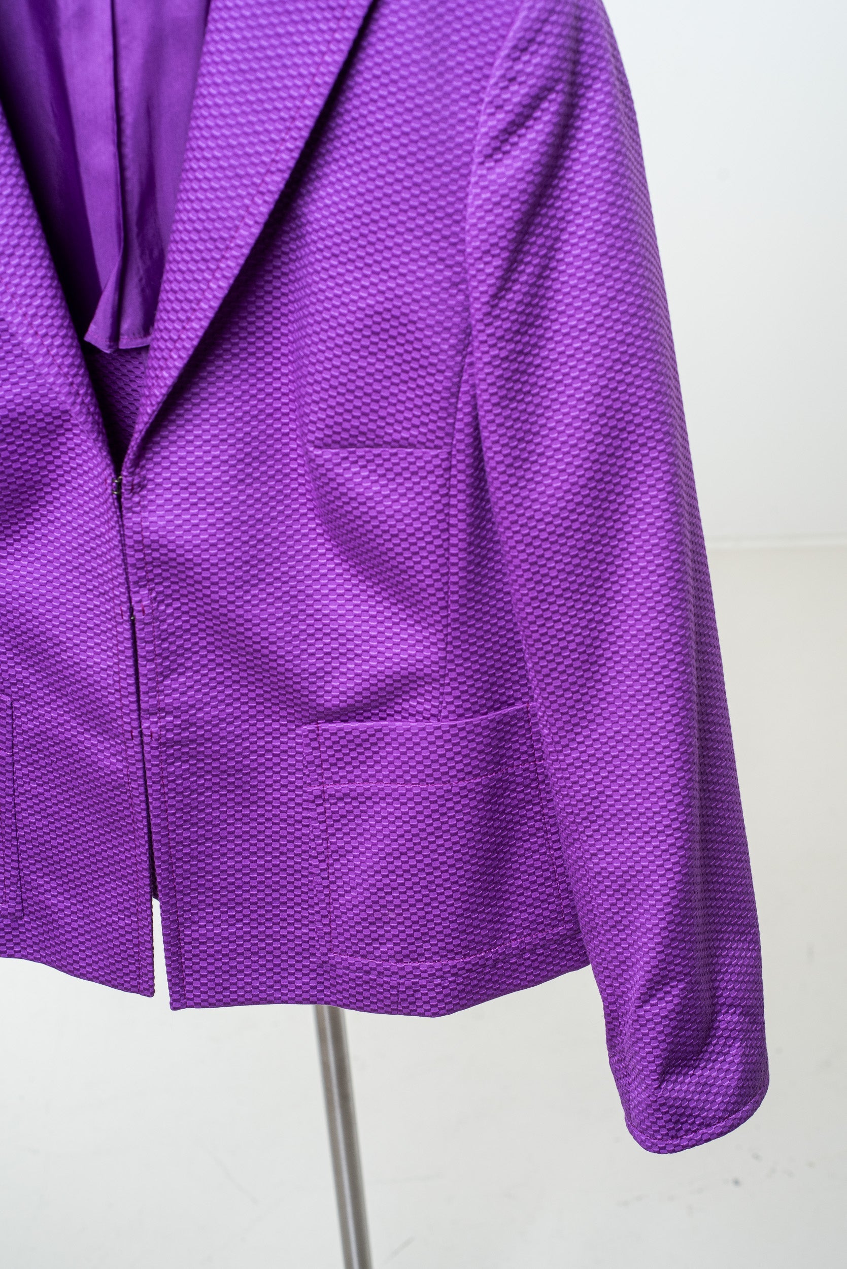 Purple Textured Blazer