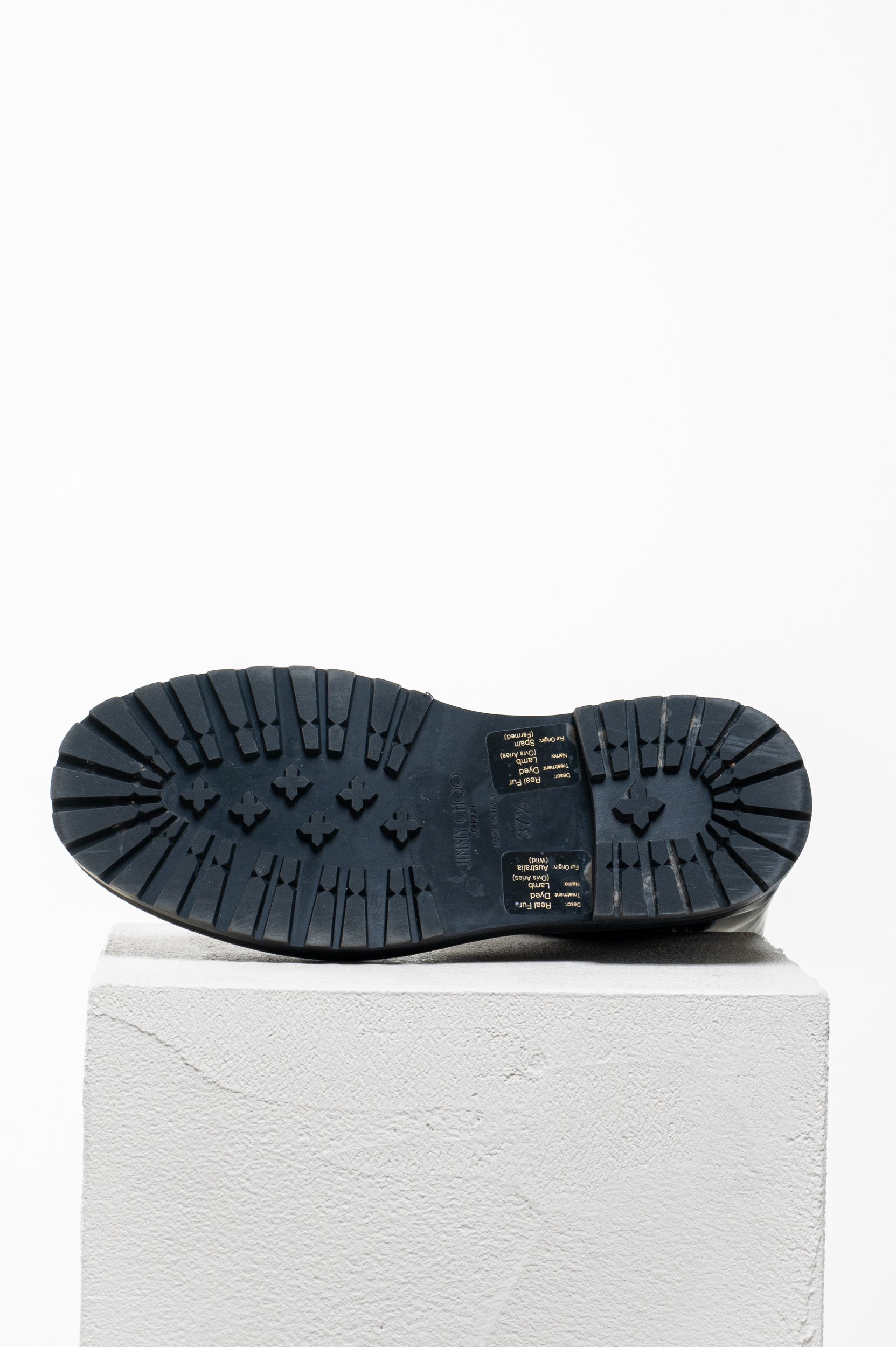 Black Yomi Flat Fur Lined Tall Boot