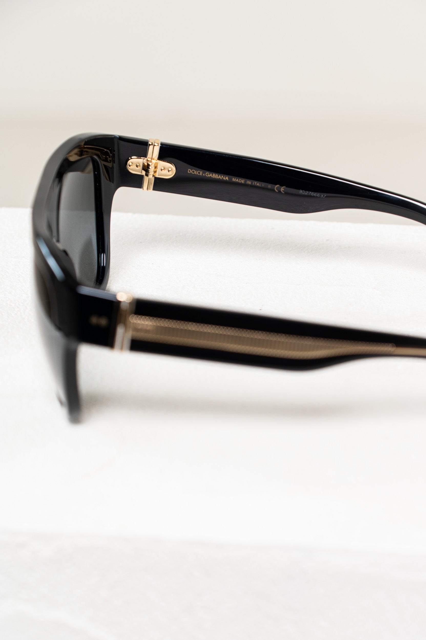 Black and Gold Chunky Sunglasses