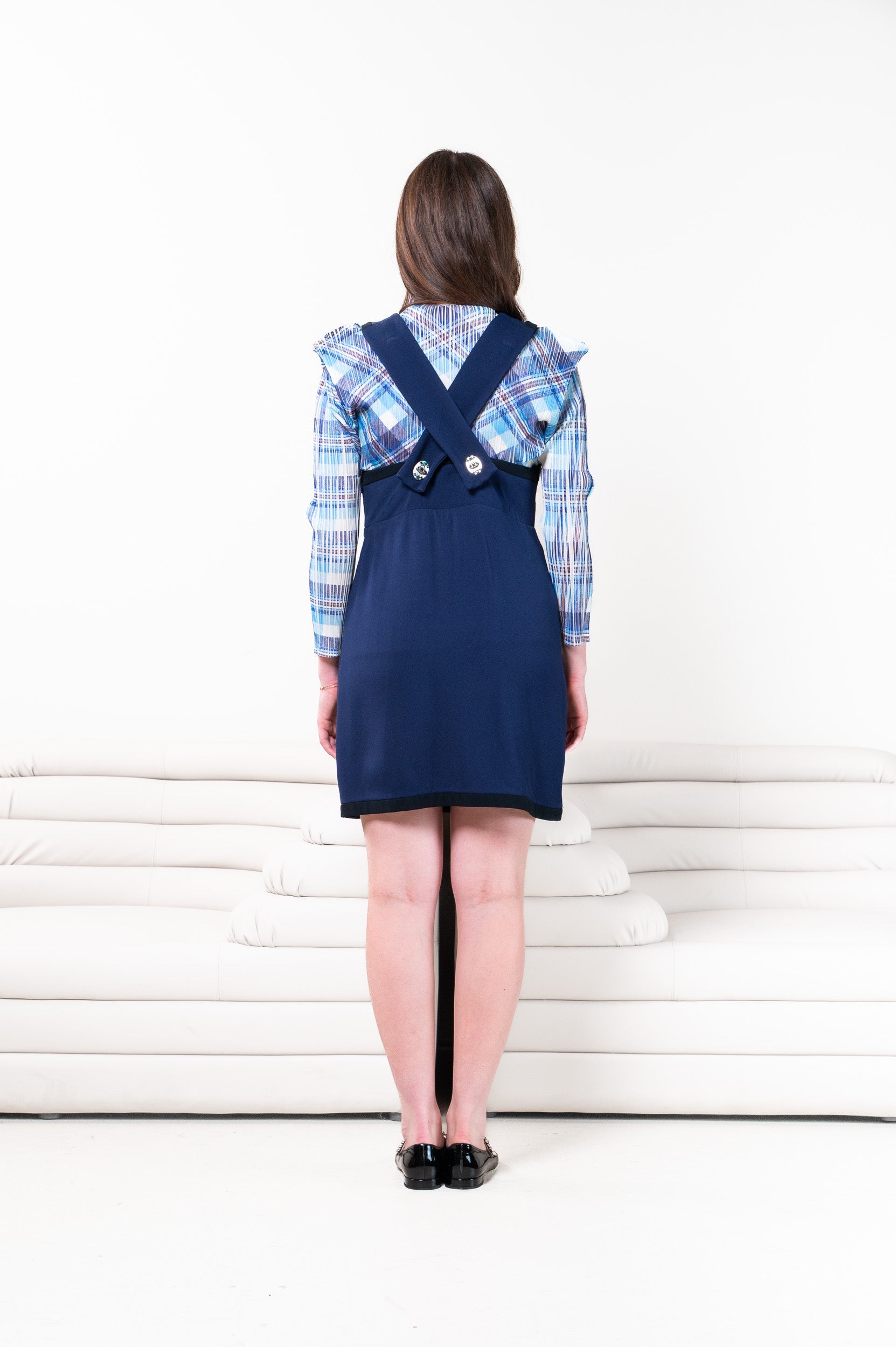 Cruise 2010 Navy Crystal Toggle Mini Dress