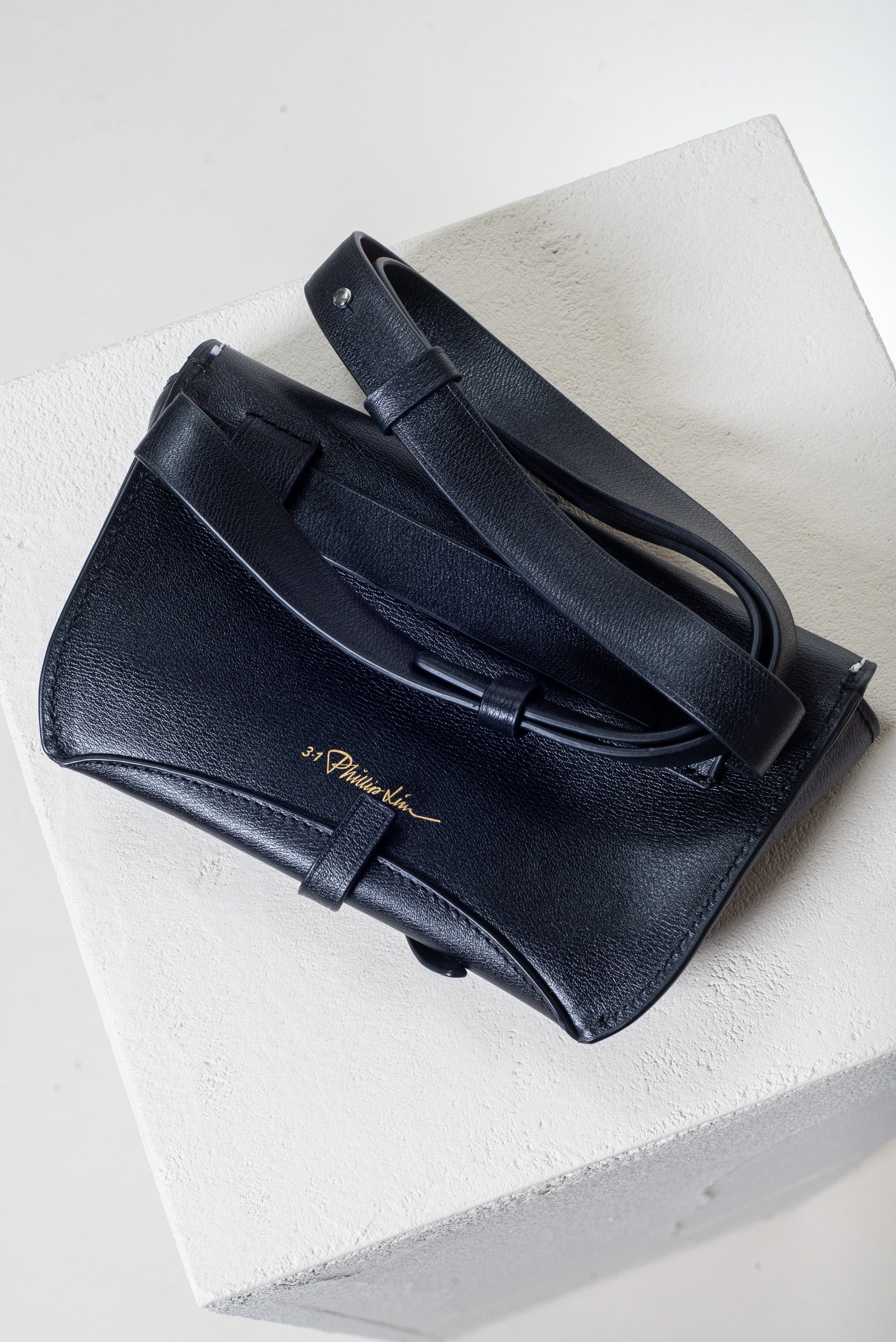 Black Rhinestone Hudson Belt Bag