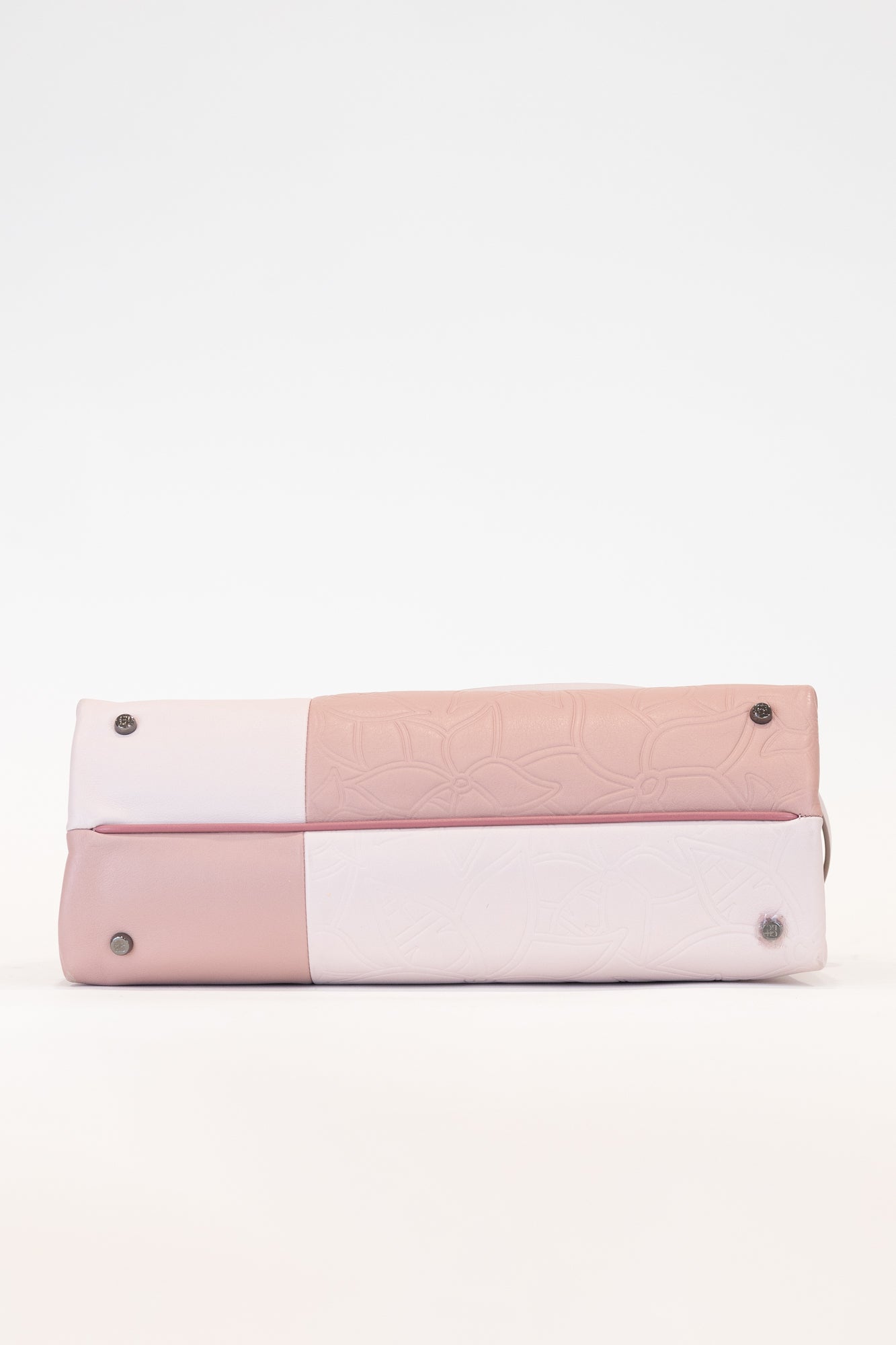 Two Tone Pink Tote Shoulder Crossbody Bag