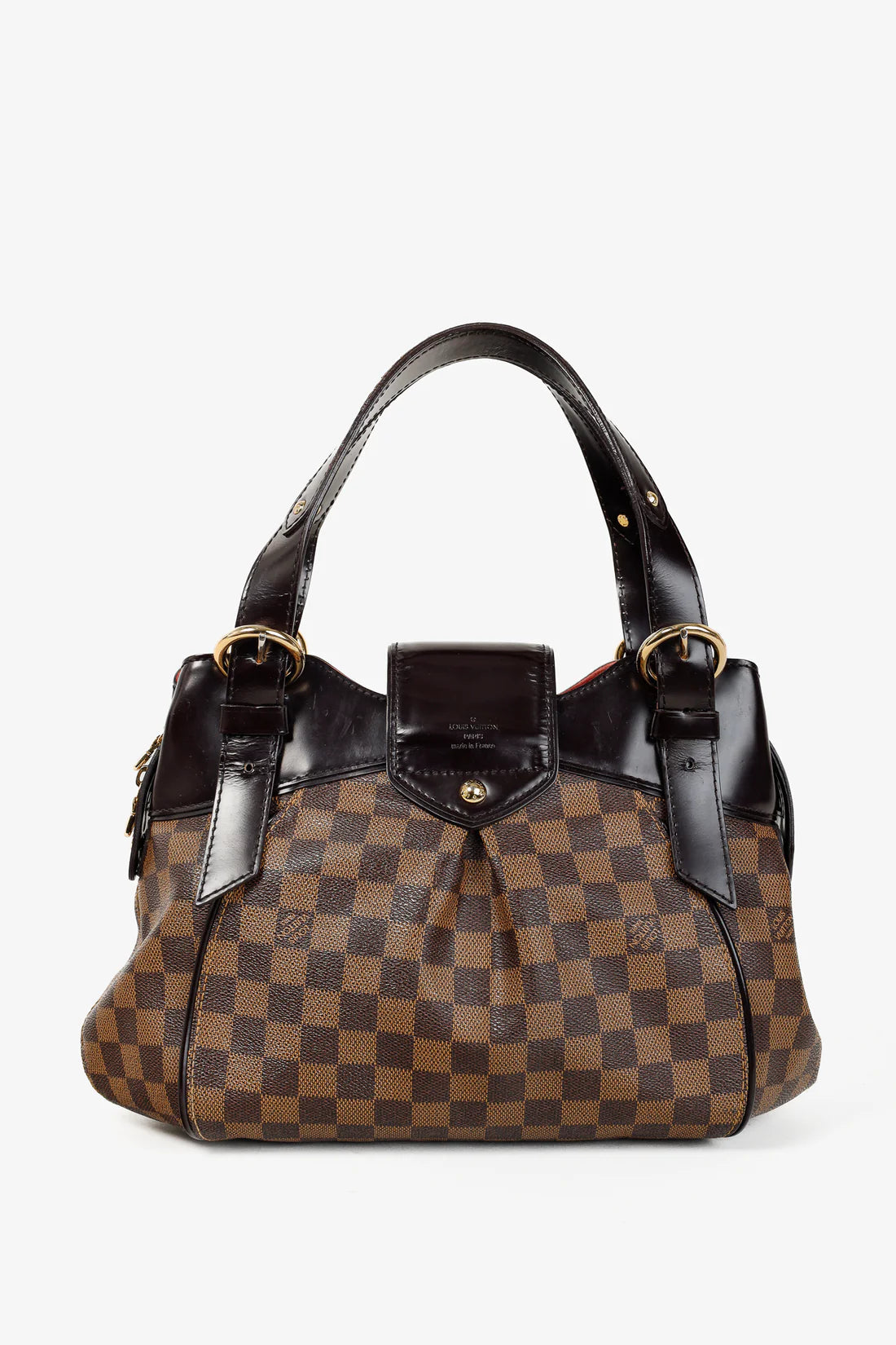 Brown Damier Ebene Sistina PM Double Handle Bag
