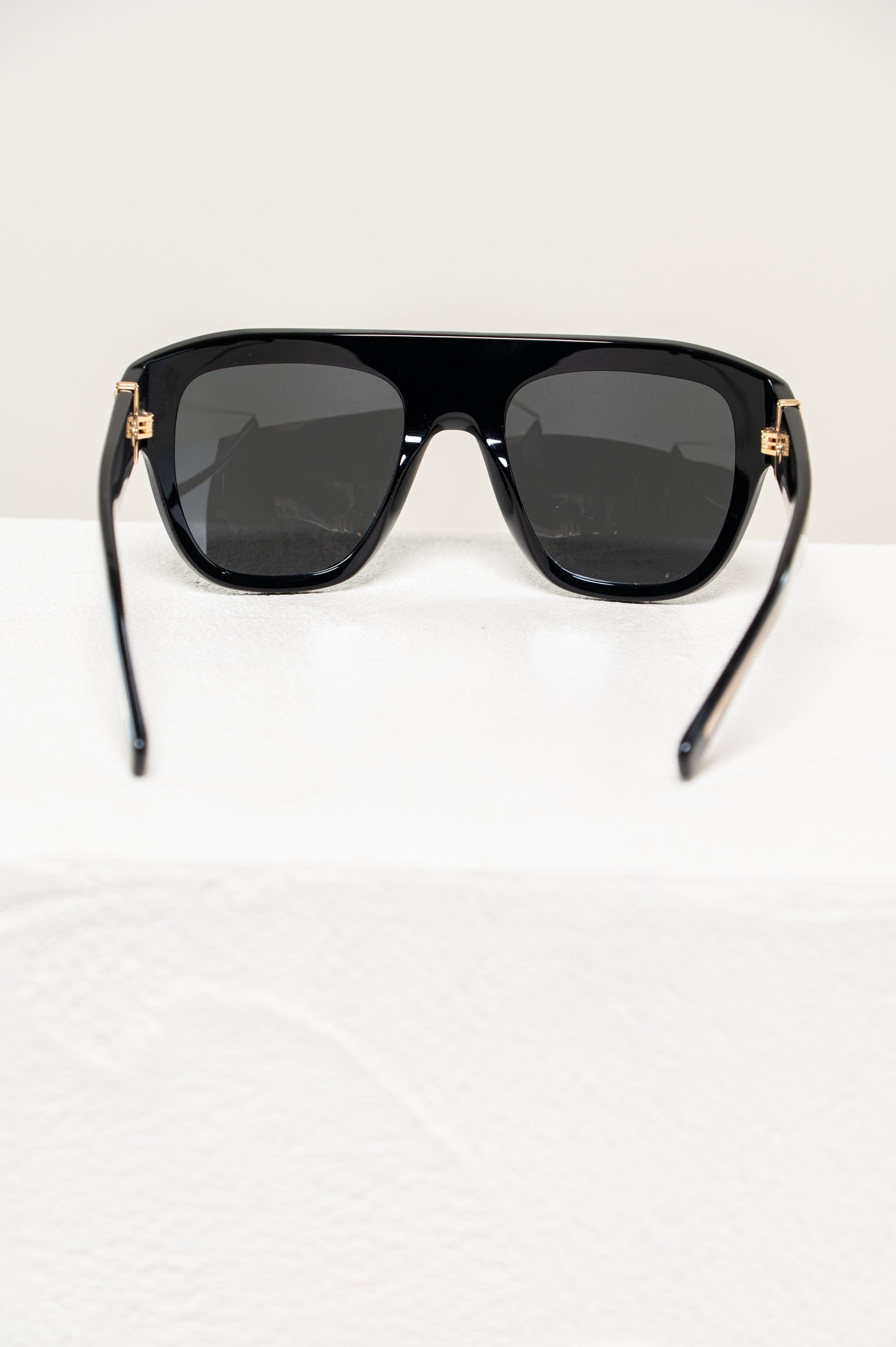 Black and Gold Chunky Sunglasses
