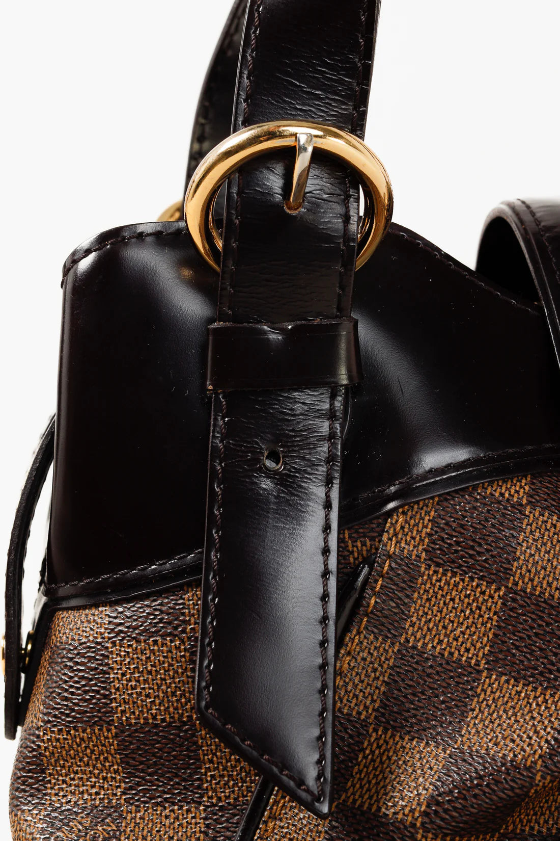 Brown Damier Ebene Sistina PM Double Handle Bag