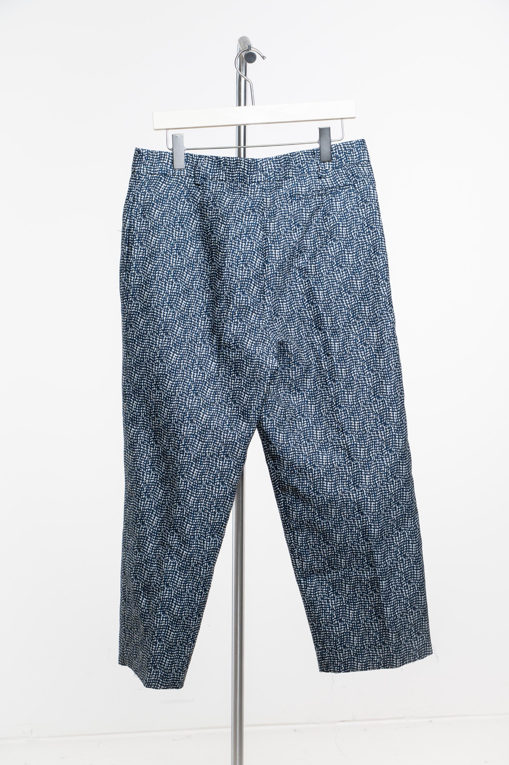 Black and White Patterned Trousers