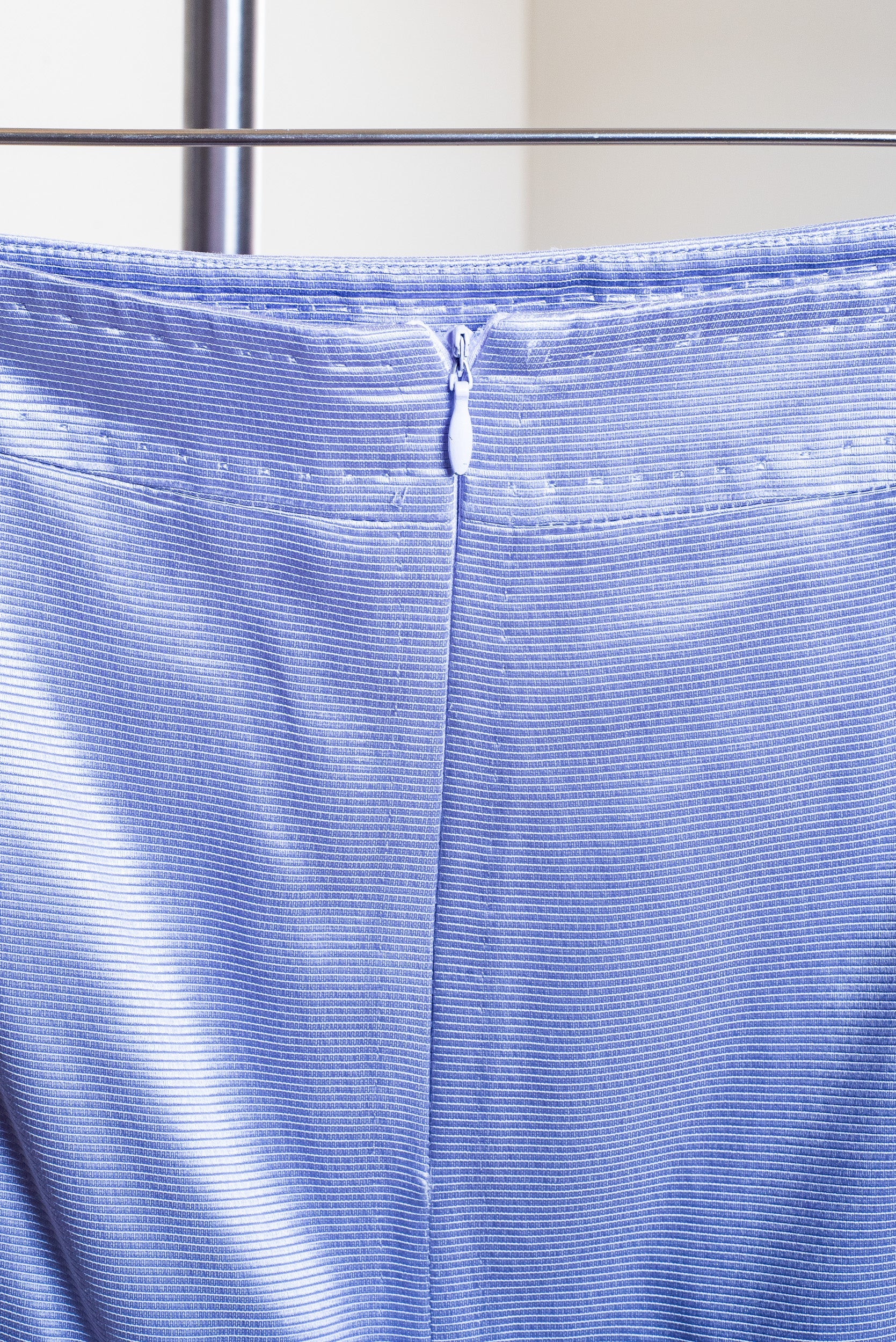 Lilac Silky Blazer and Skirt Set