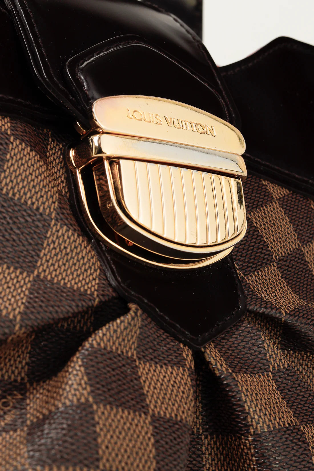 Brown Damier Ebene Sistina PM Double Handle Bag