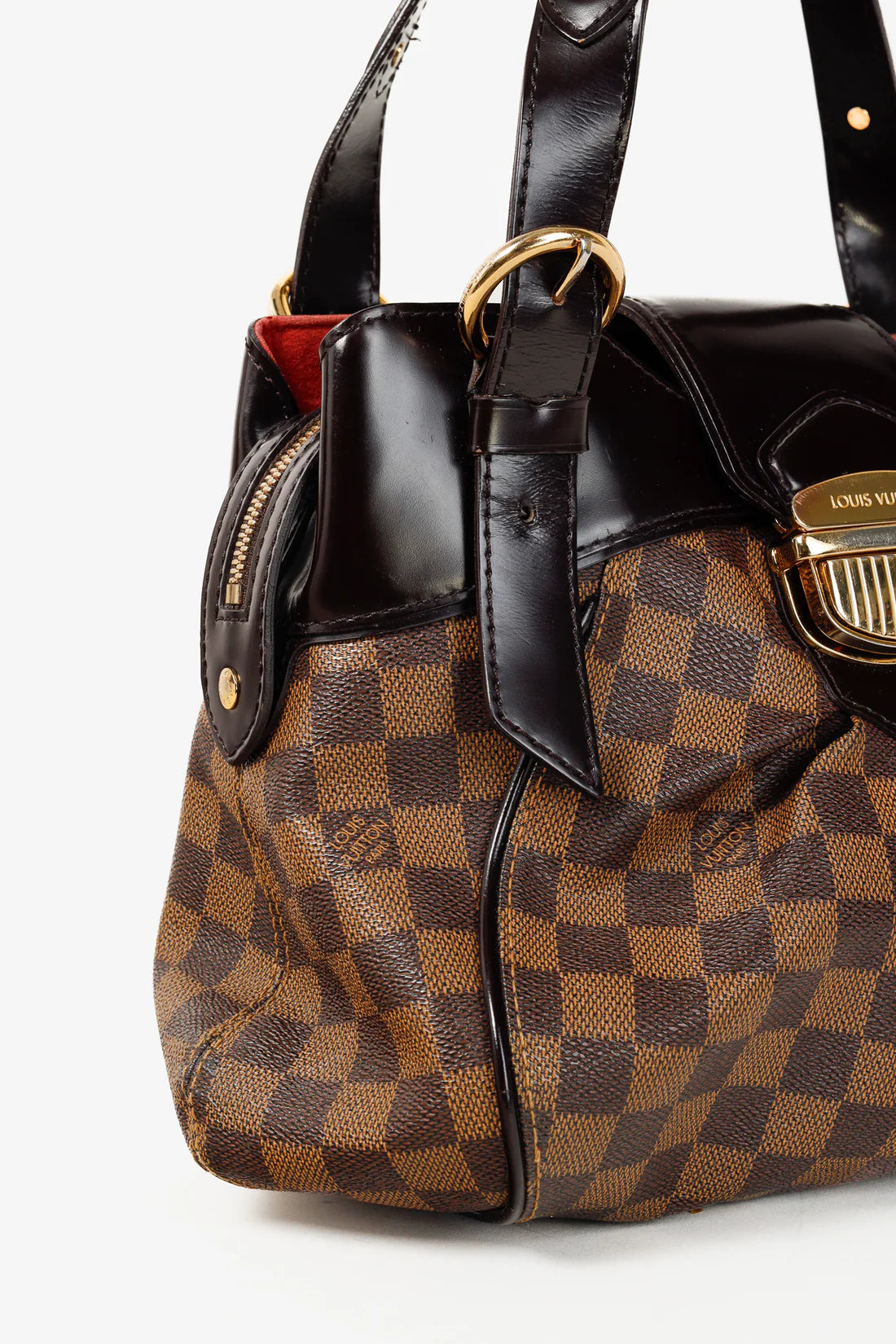 Brown Damier Ebene Sistina PM Double Handle Bag