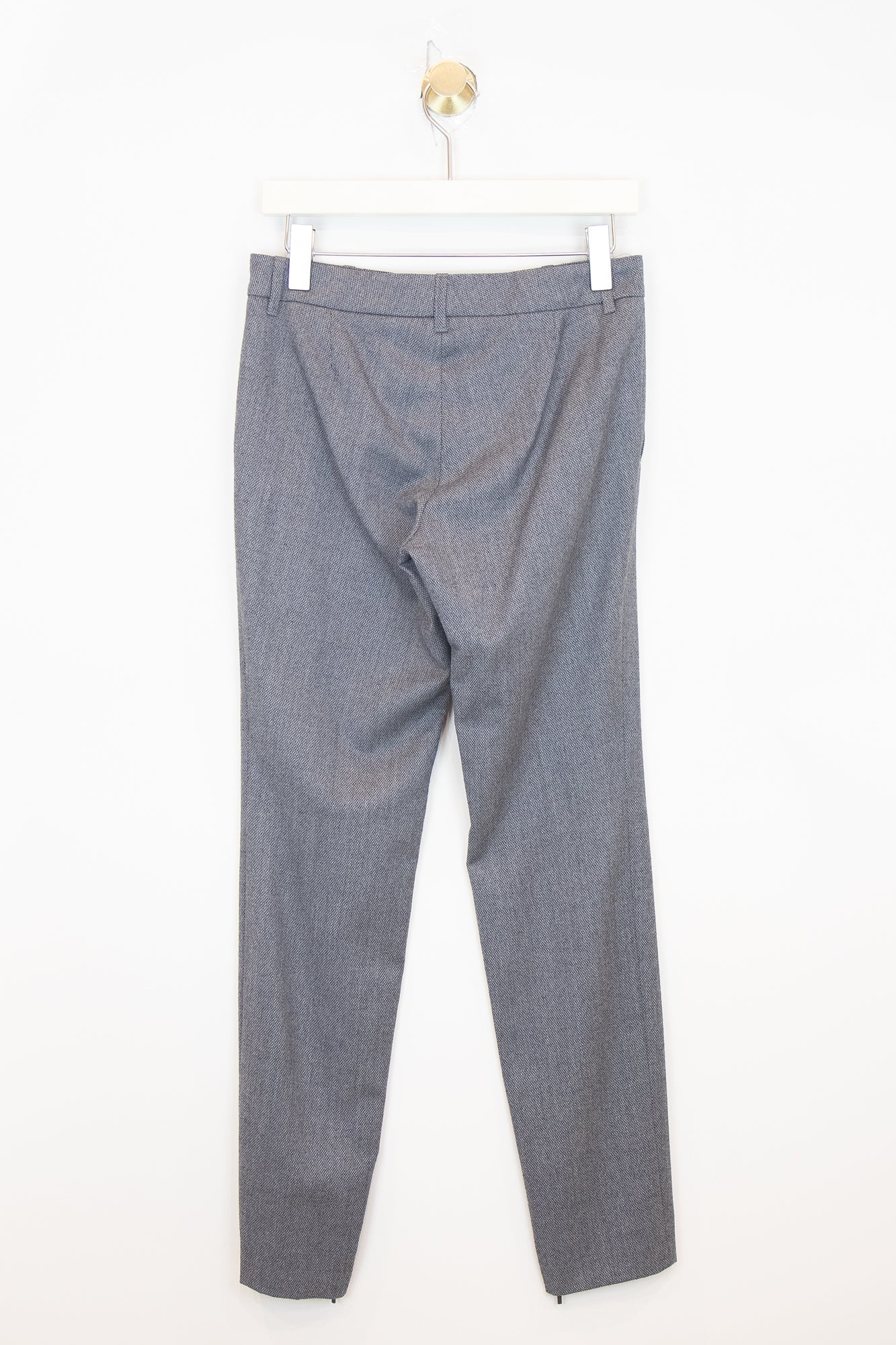 Charcoal Trouser W/ Gold Hardwear Wool