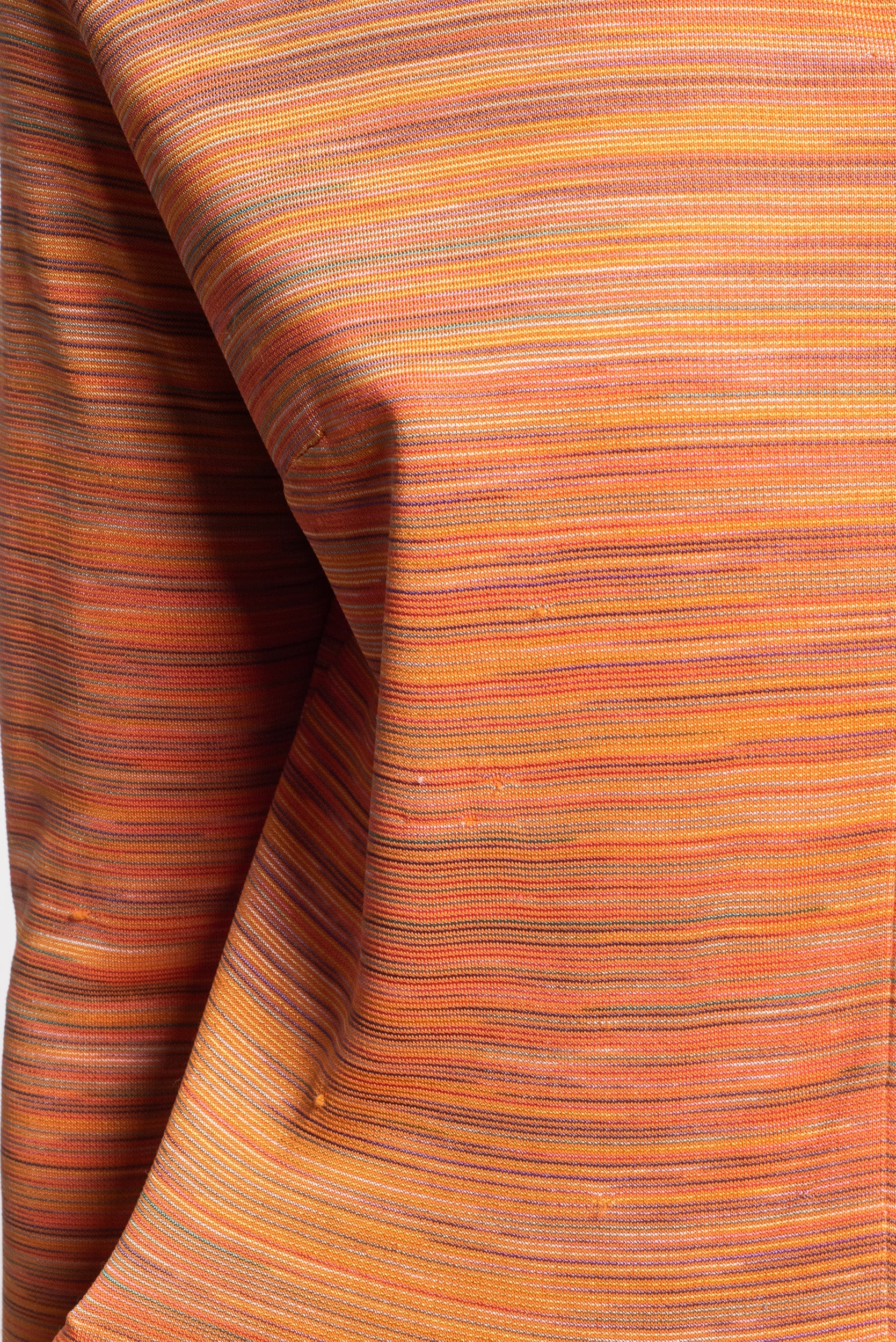 Vintage Orange Collared Zip Up Shirt