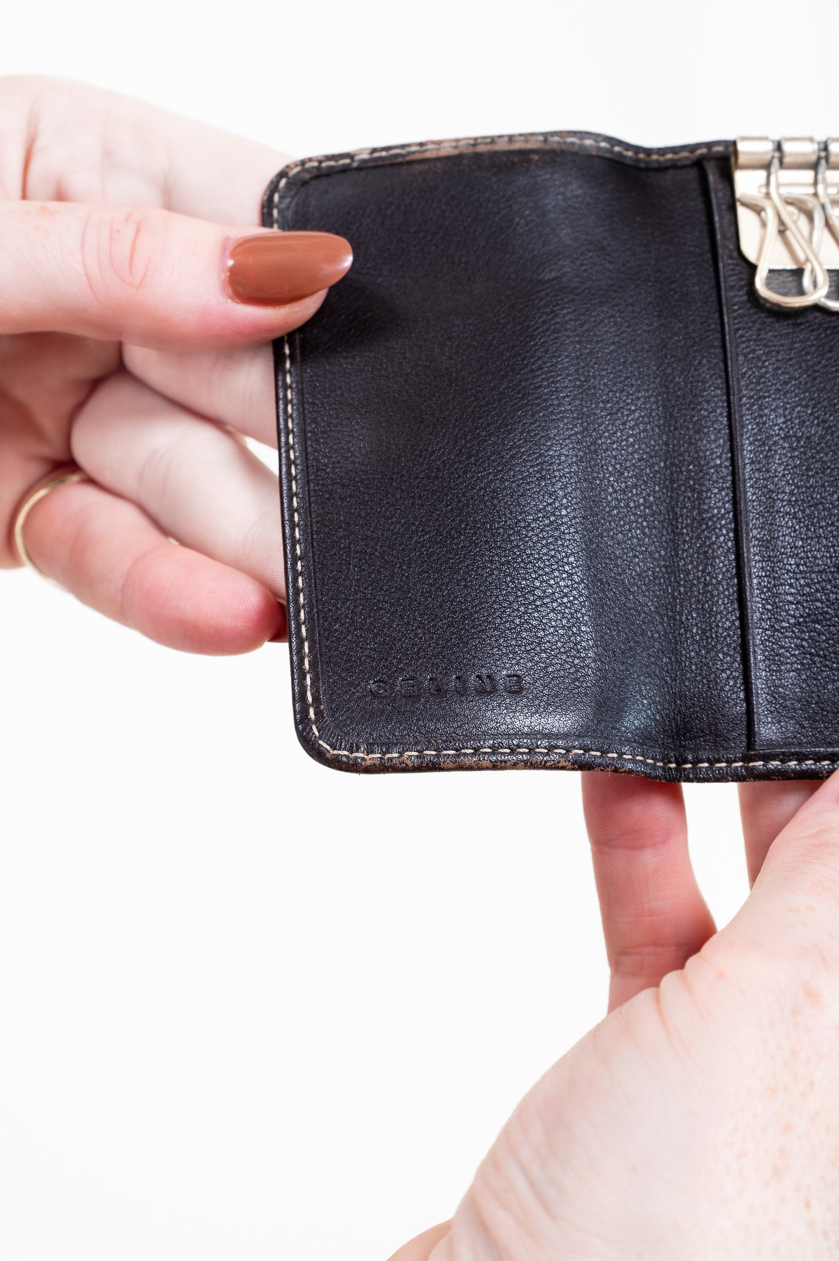 Brown Vintage Canvas Key Holder