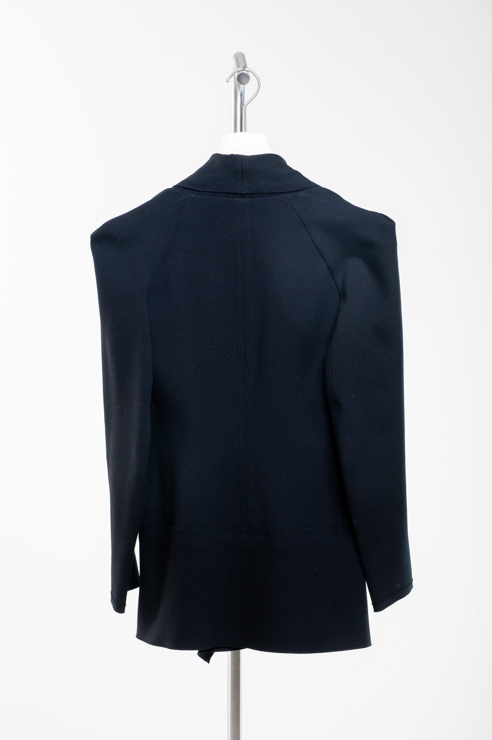 Black Double Breasted Button-Up Blazer