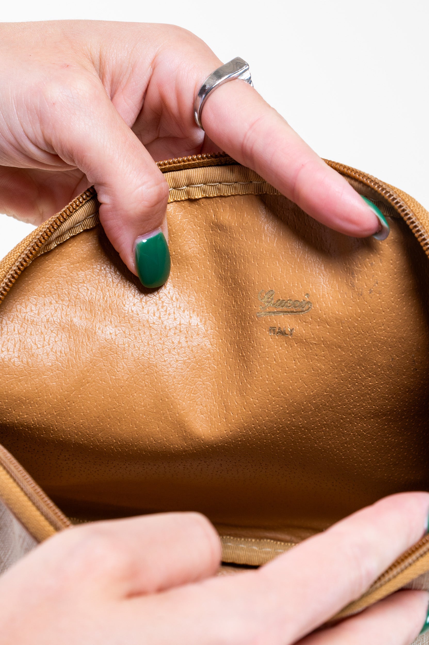 Vintage Cream Camera Crossbody Bag