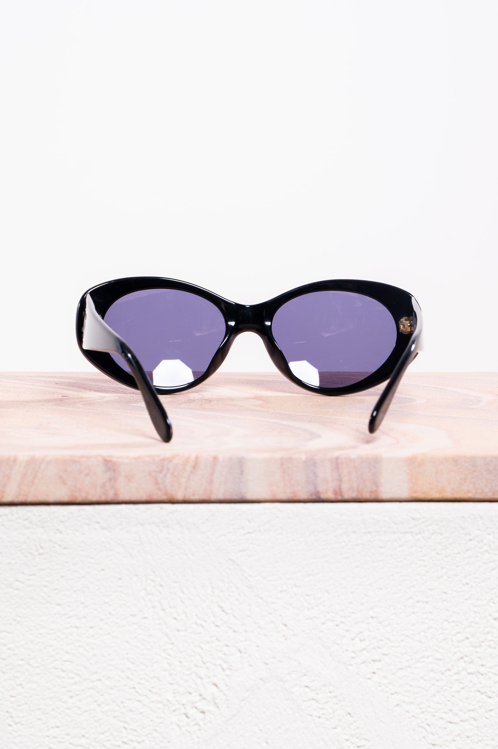 CC Black Oval Shape Sunglasses