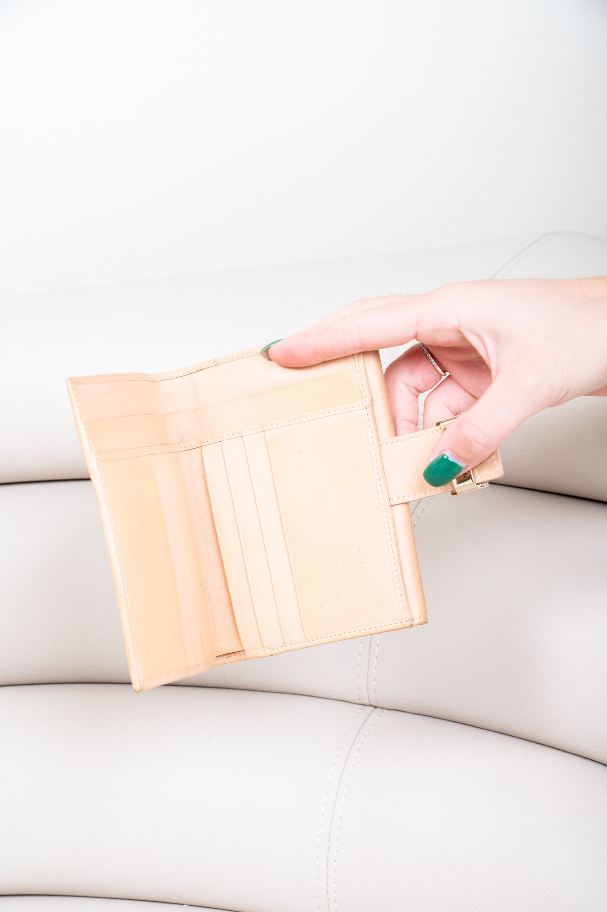 Vintage Zucca Flap Wallet with Logo