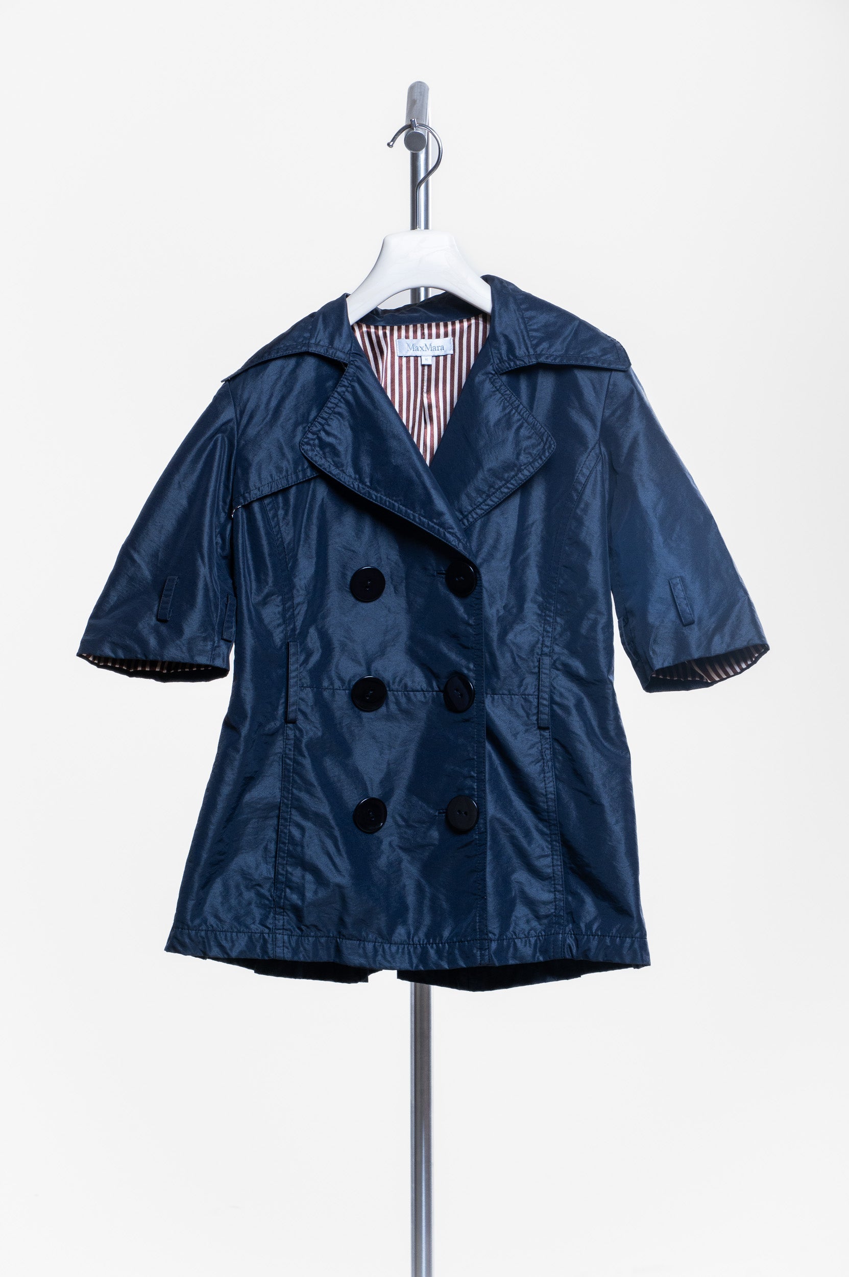 Black Short Sleeve Rain Coat