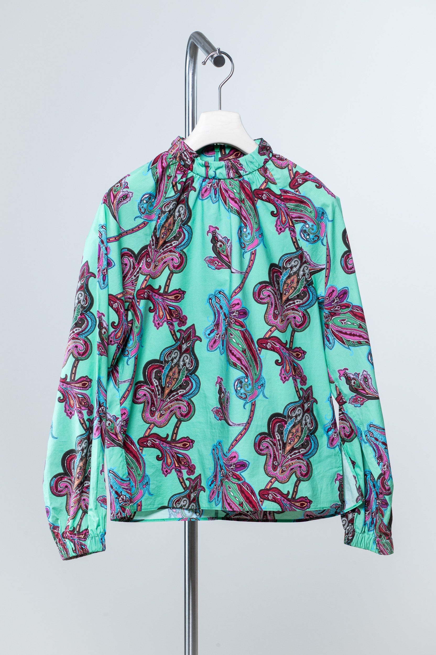 Teal Paisley Tunic Top