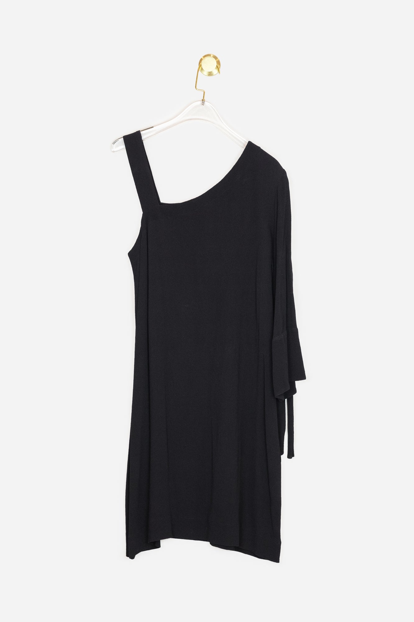Black Off-The-Shoulder Mini Dress