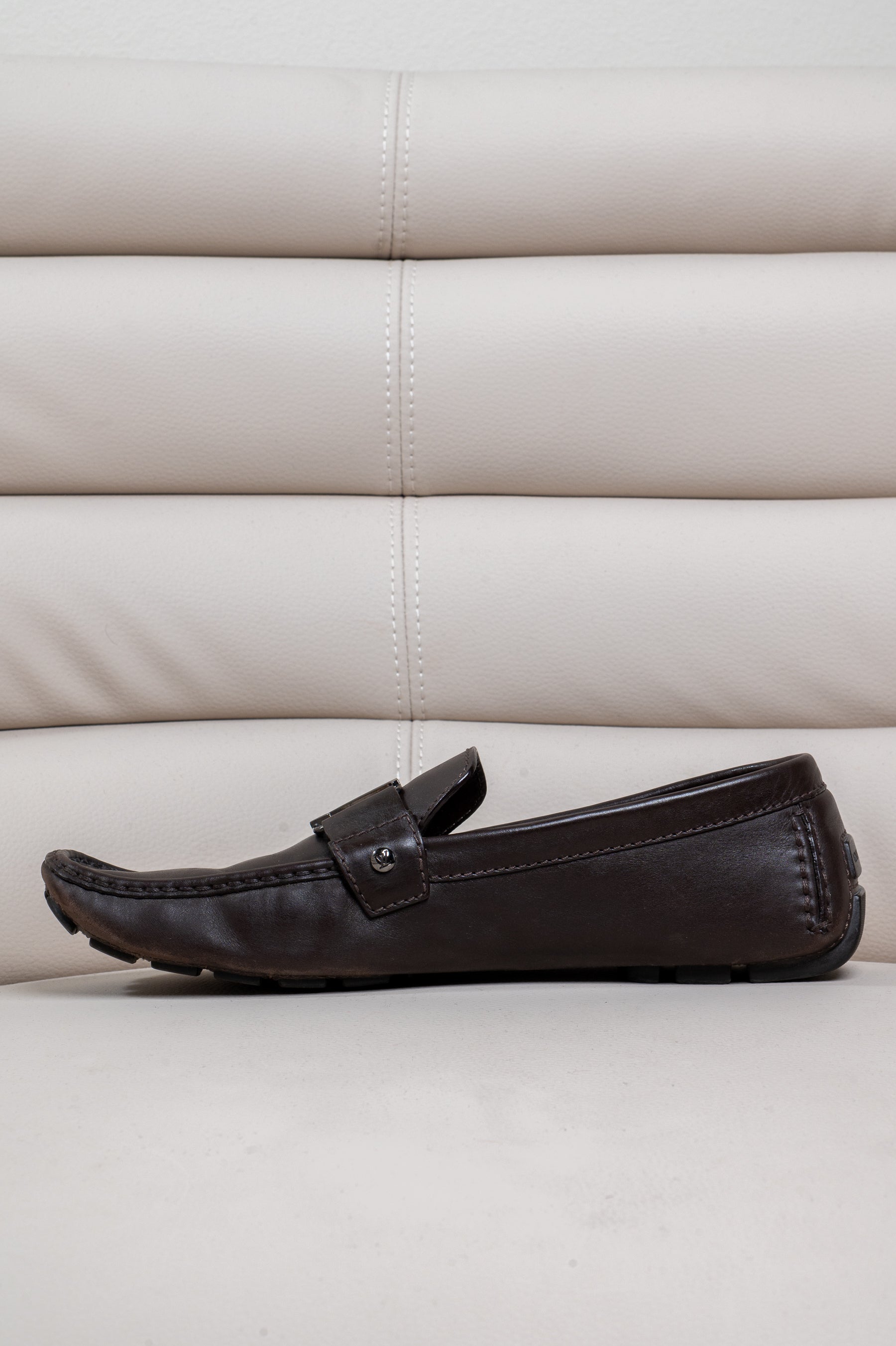 Brown Leather Driving Moccasin