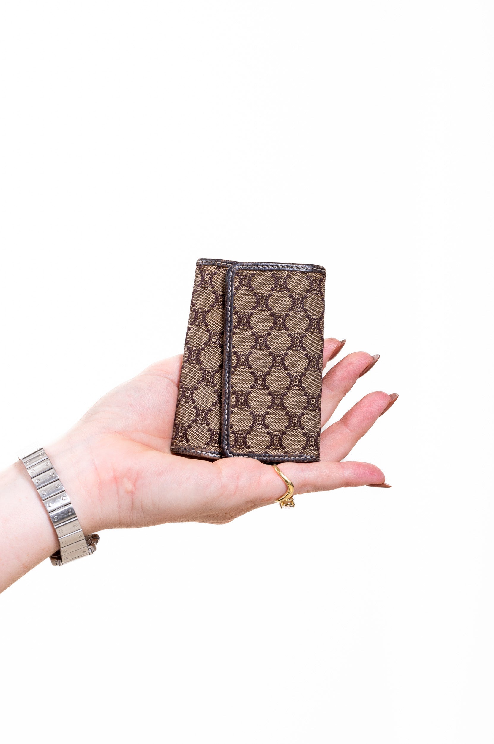 Brown Vintage Canvas Key Holder