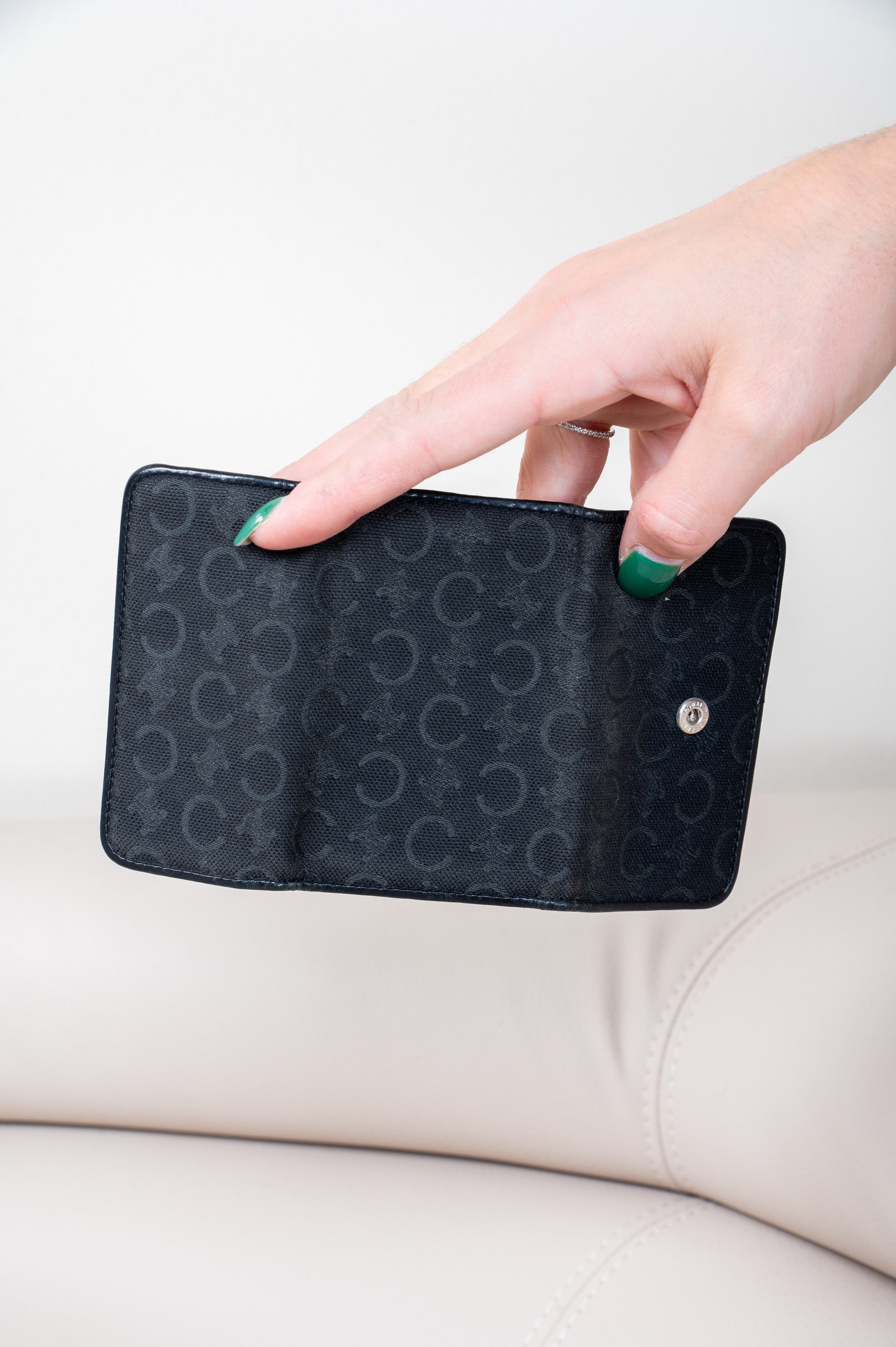 Black Vintage Canvas Key Holder