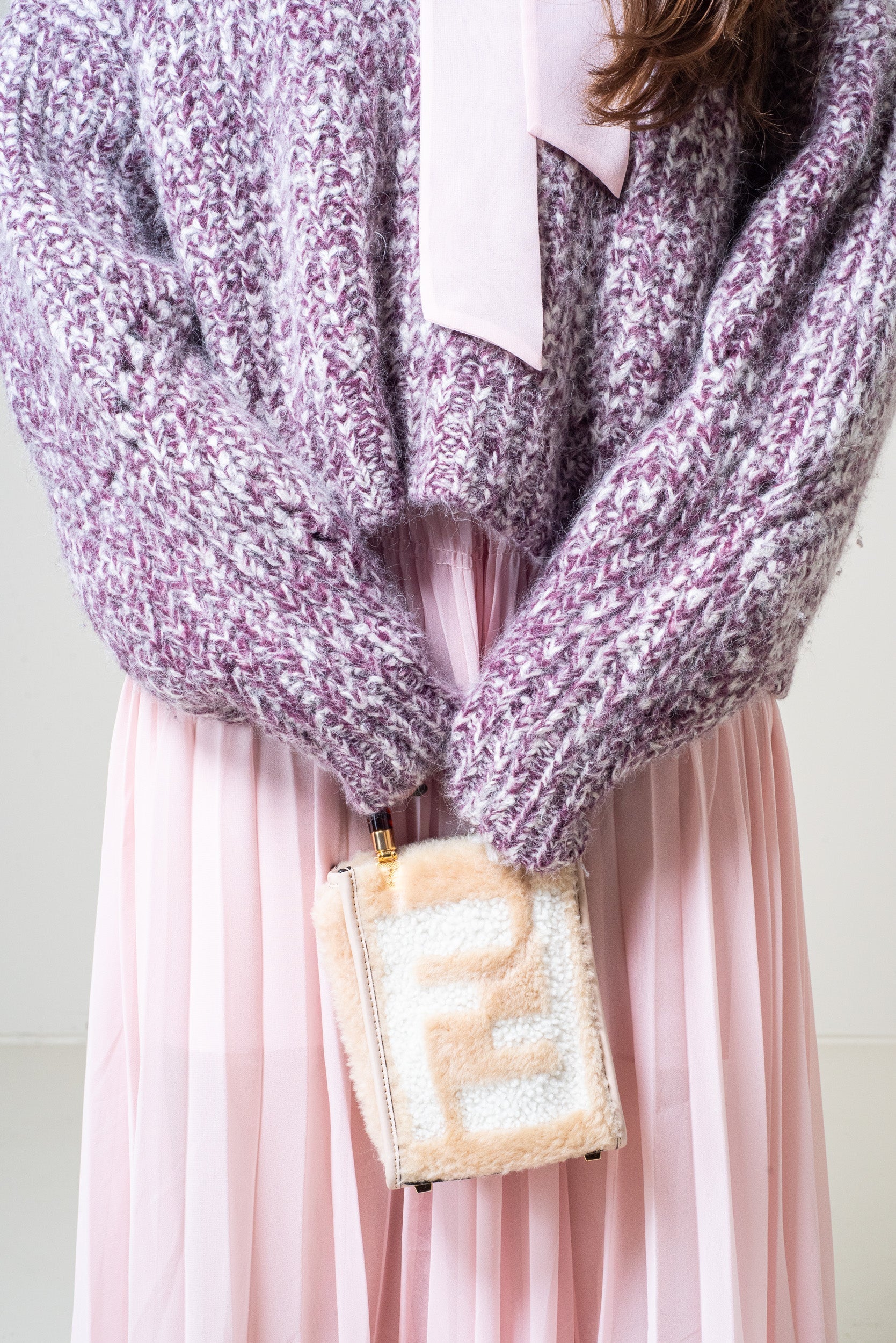 Shearling Mini Sunshine FF Crossbody