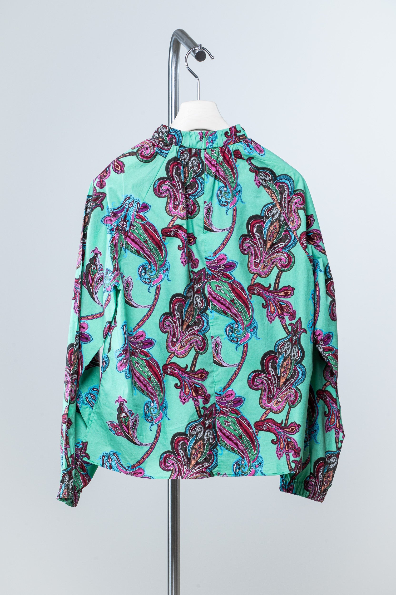 Teal Paisley Tunic Top