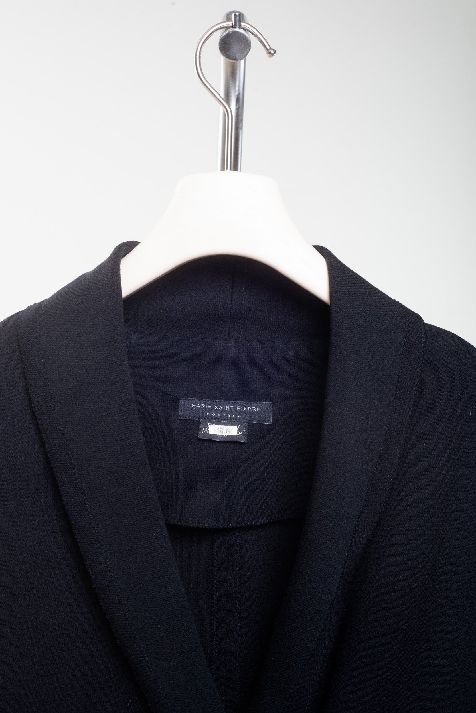 Black Double Breasted Button-Up Blazer