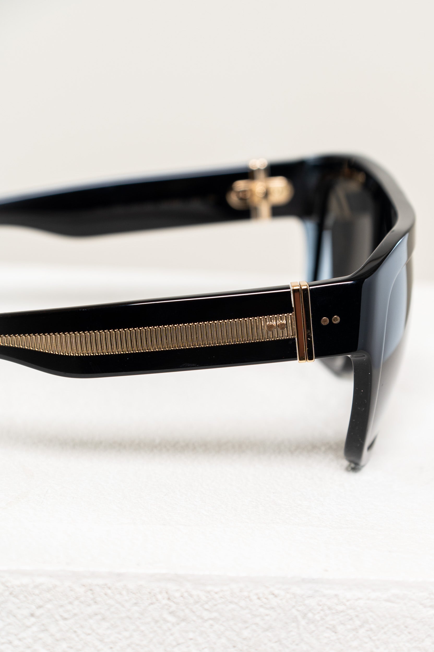 Black and Gold Chunky Sunglasses