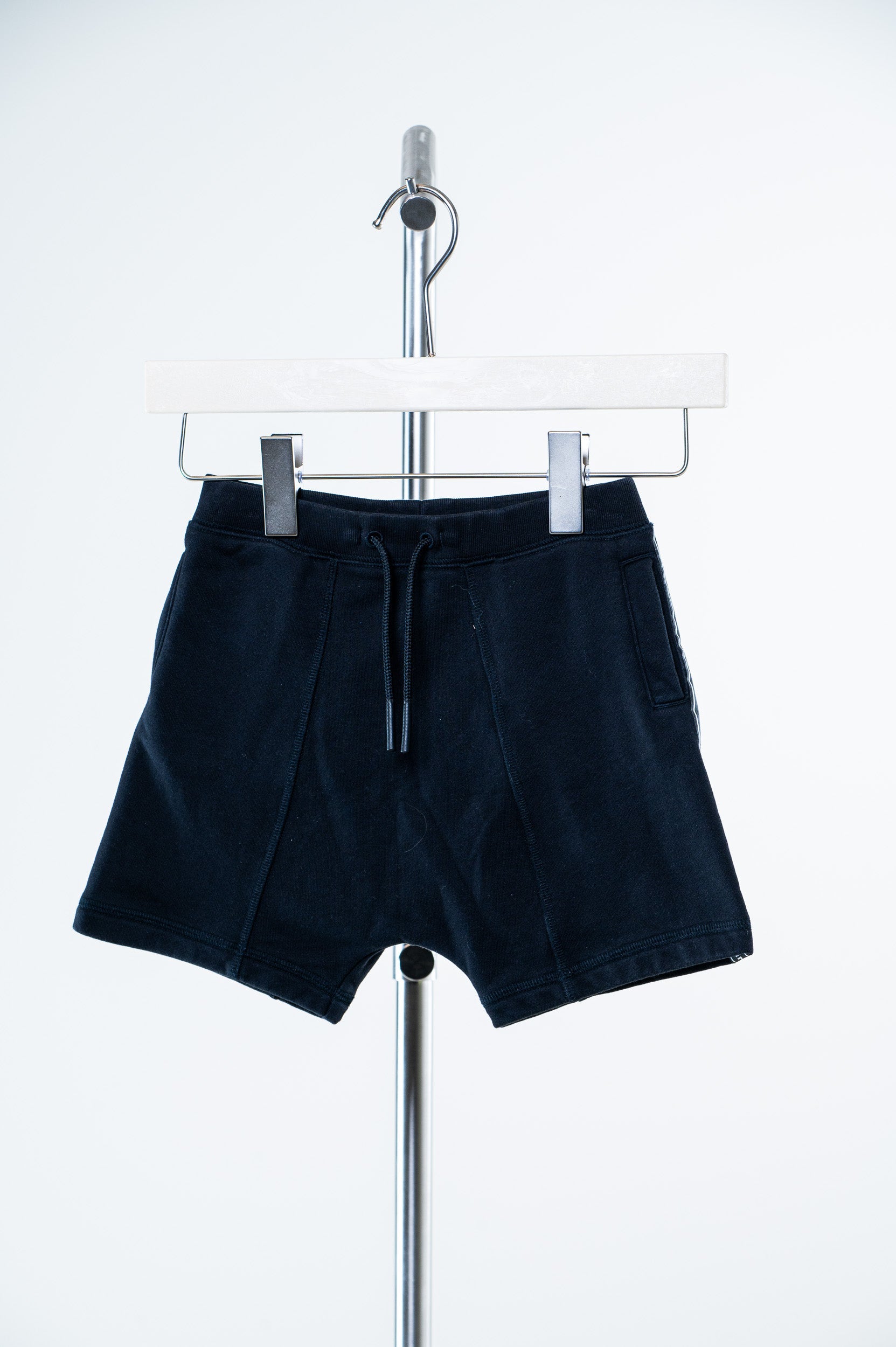Kids Black Pull On Shorts Cotton