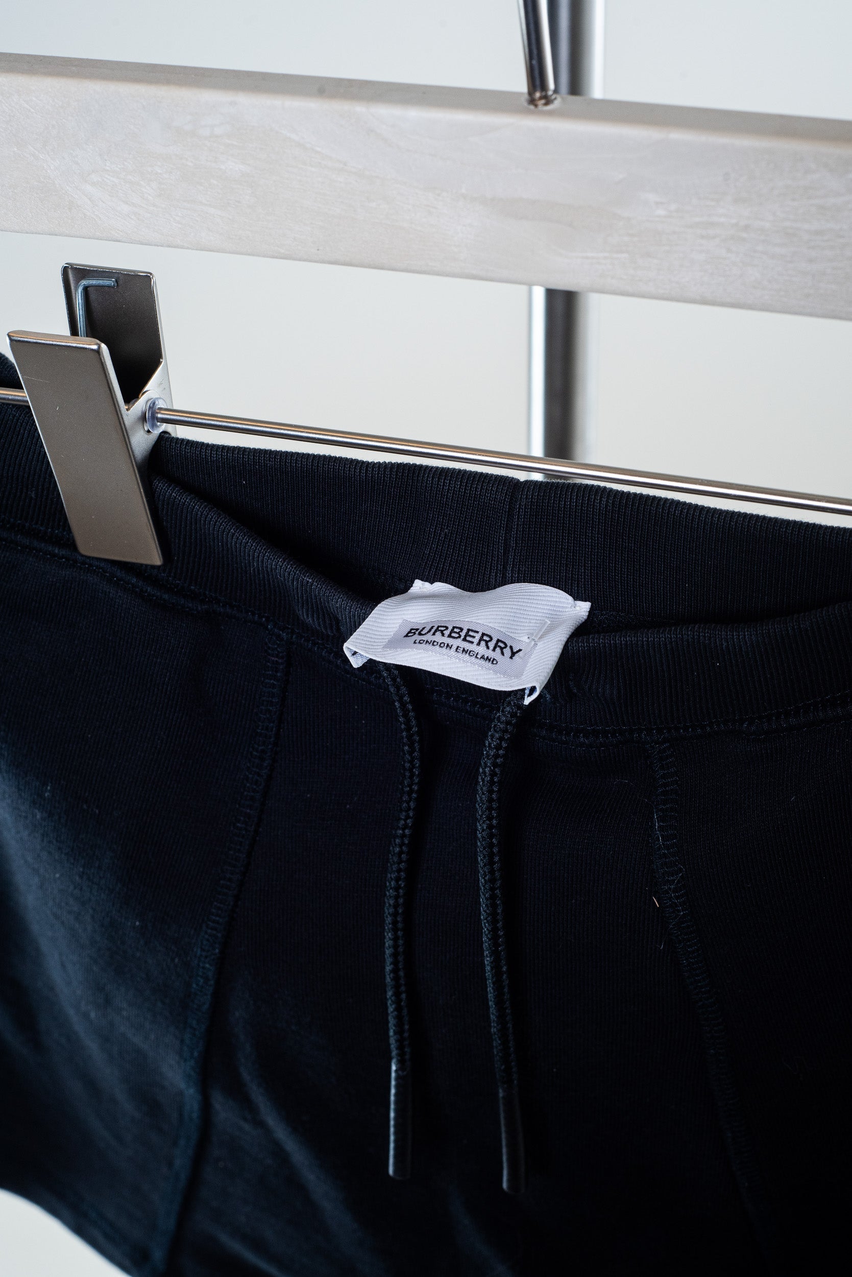 Kids Black Pull On Shorts Cotton