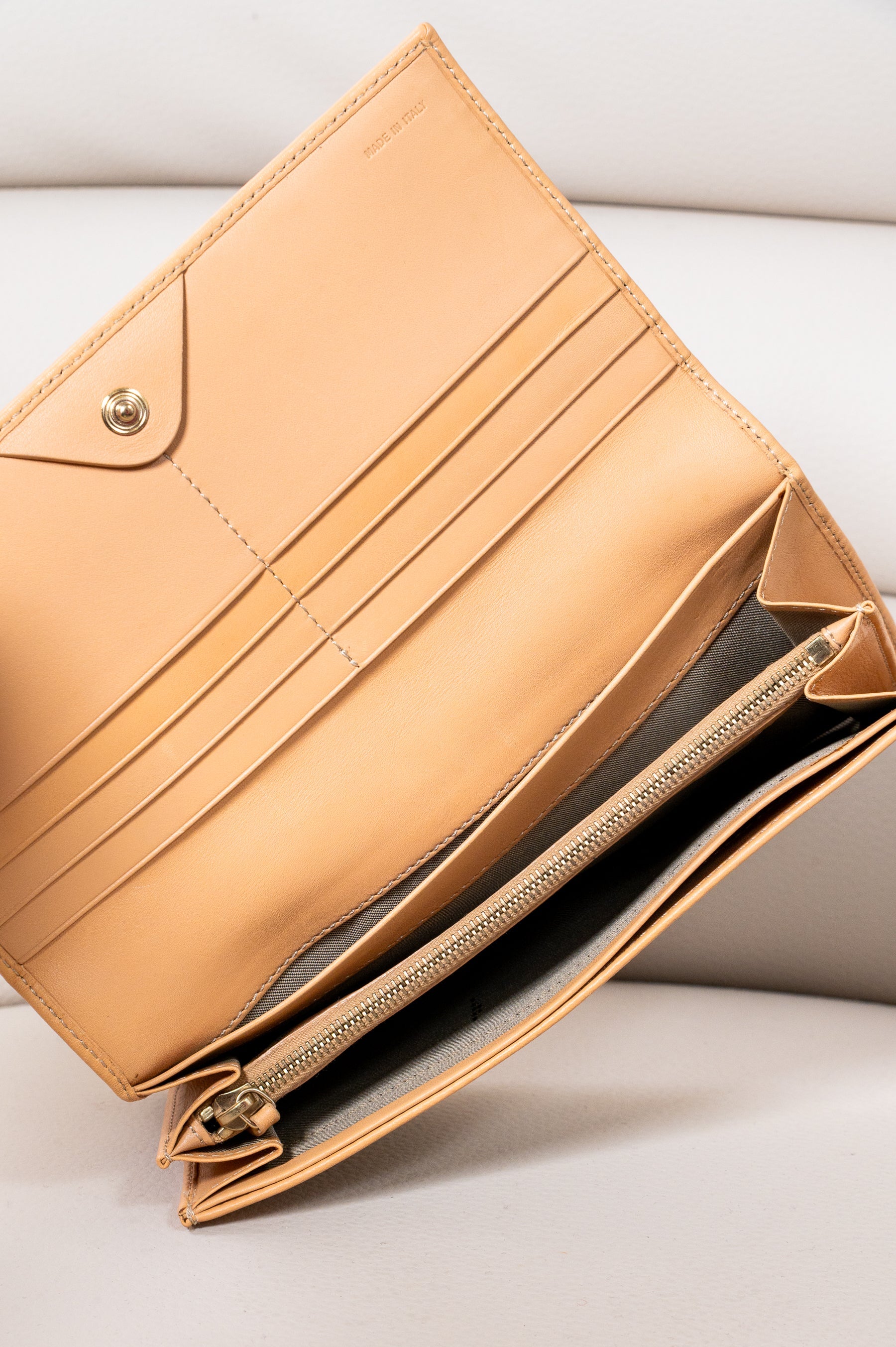 Vintage Canvas Zucca Continental Wallet