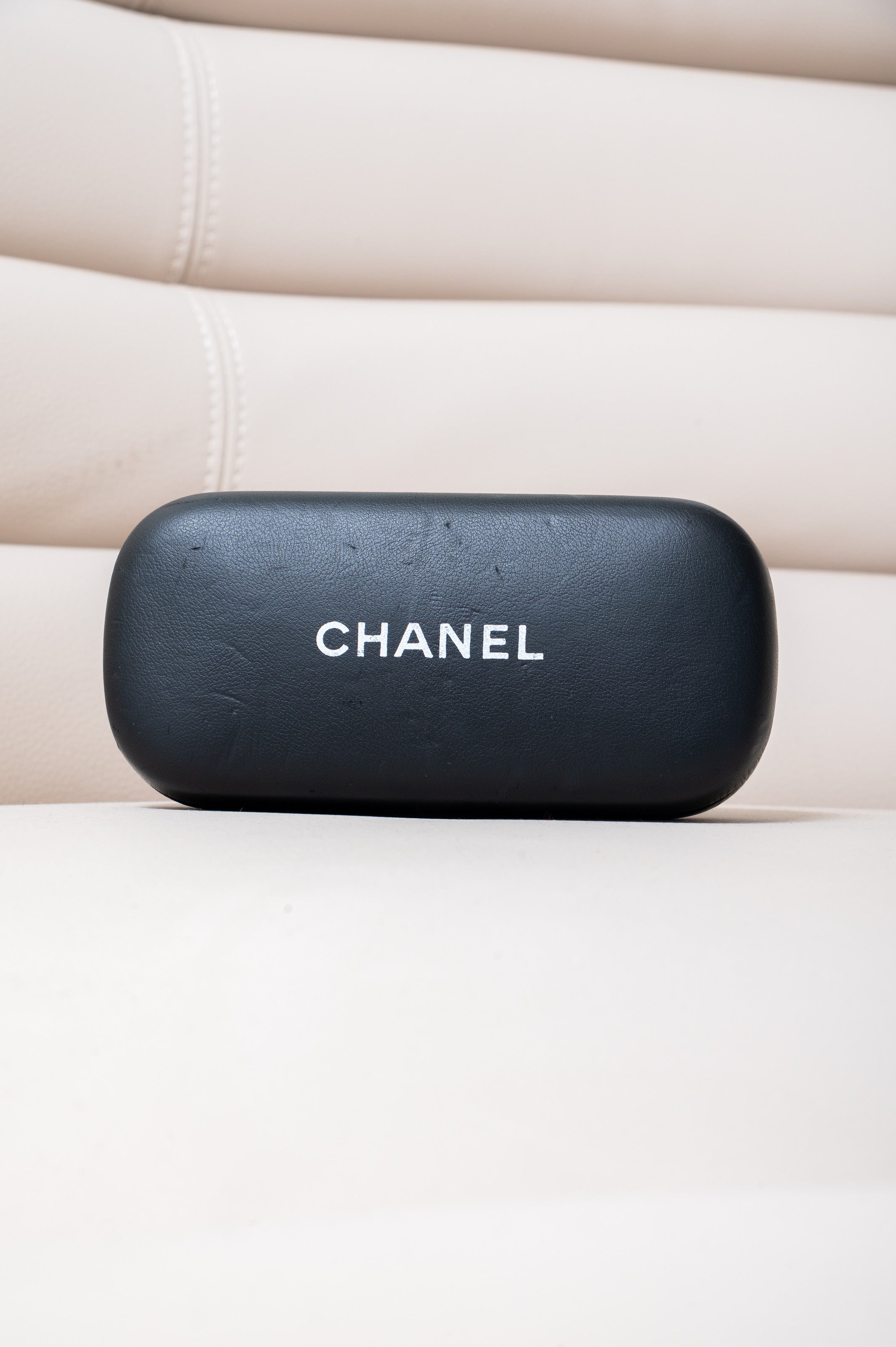 Vintage Black Sunglasses with large Gold CC Detail