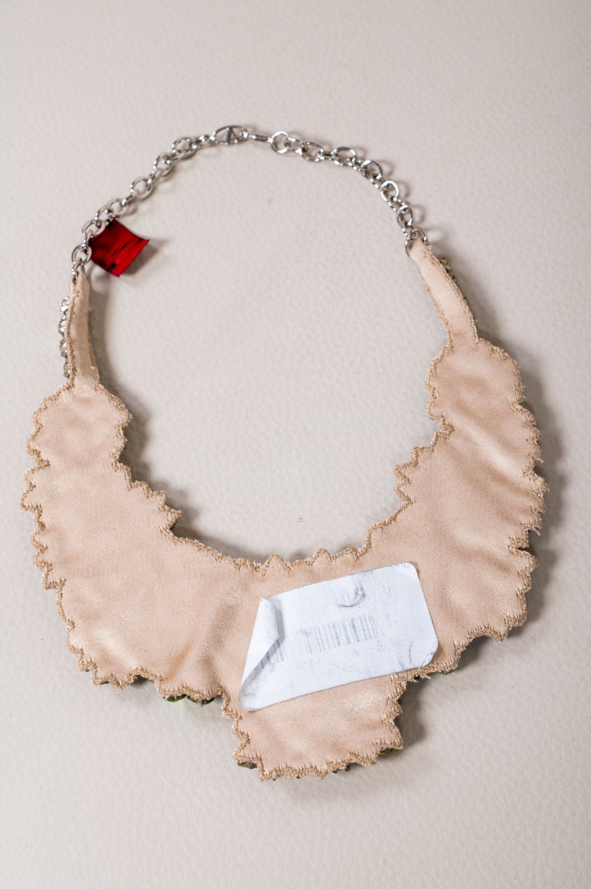 Multicolour Flower Crystal Embellished Bib Necklace