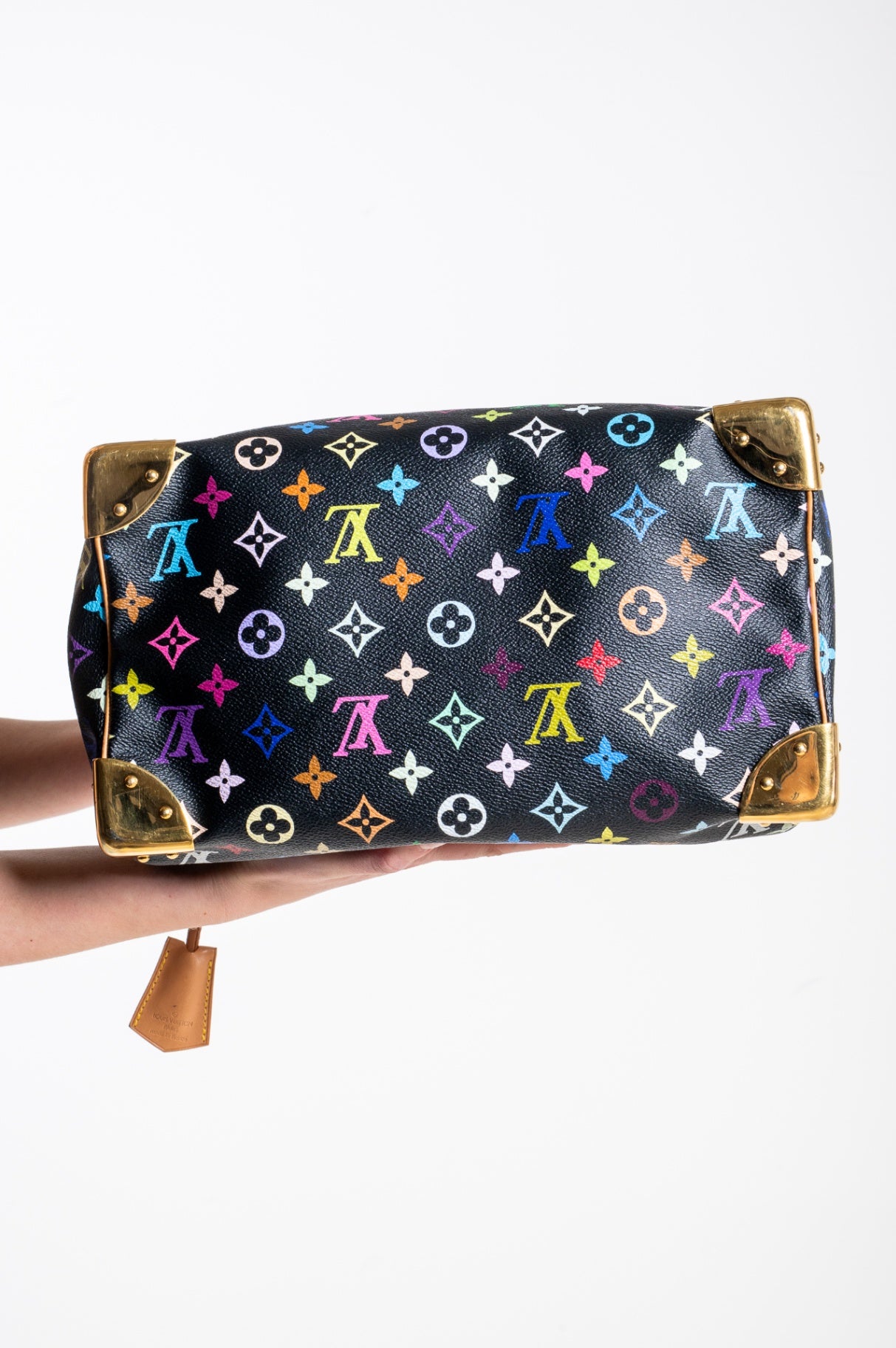 Vintage Black Multicolour Murakami Speedy 30 Bag