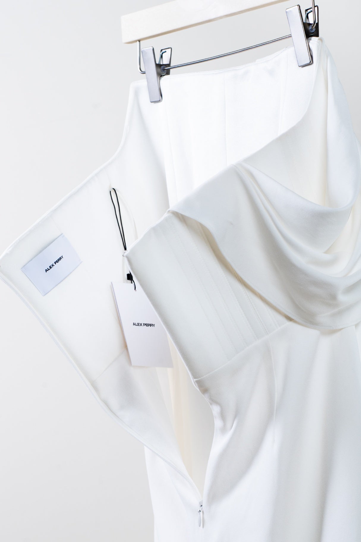 White Strapless Corset Dress