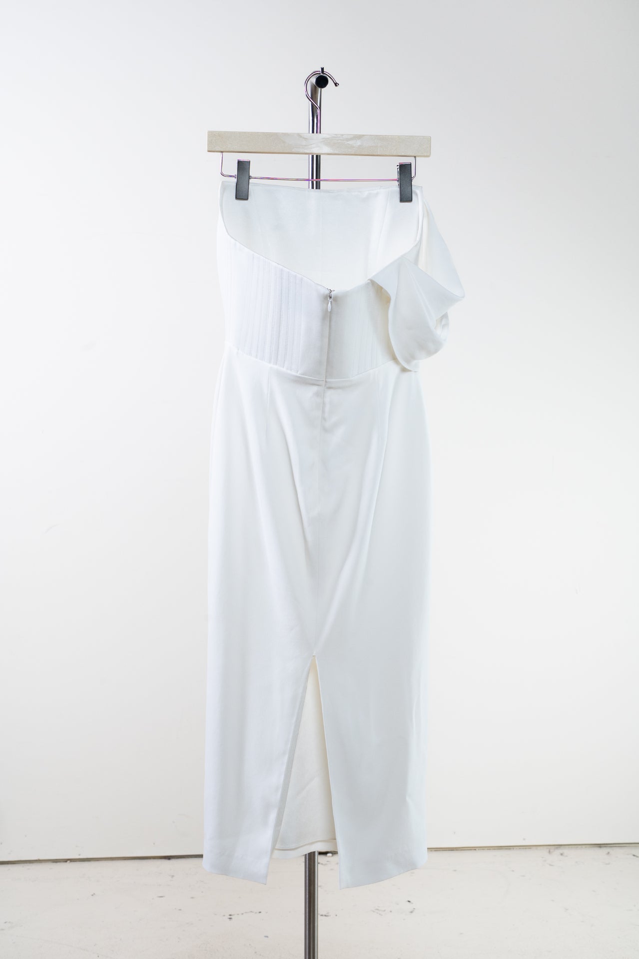 White Strapless Corset Dress