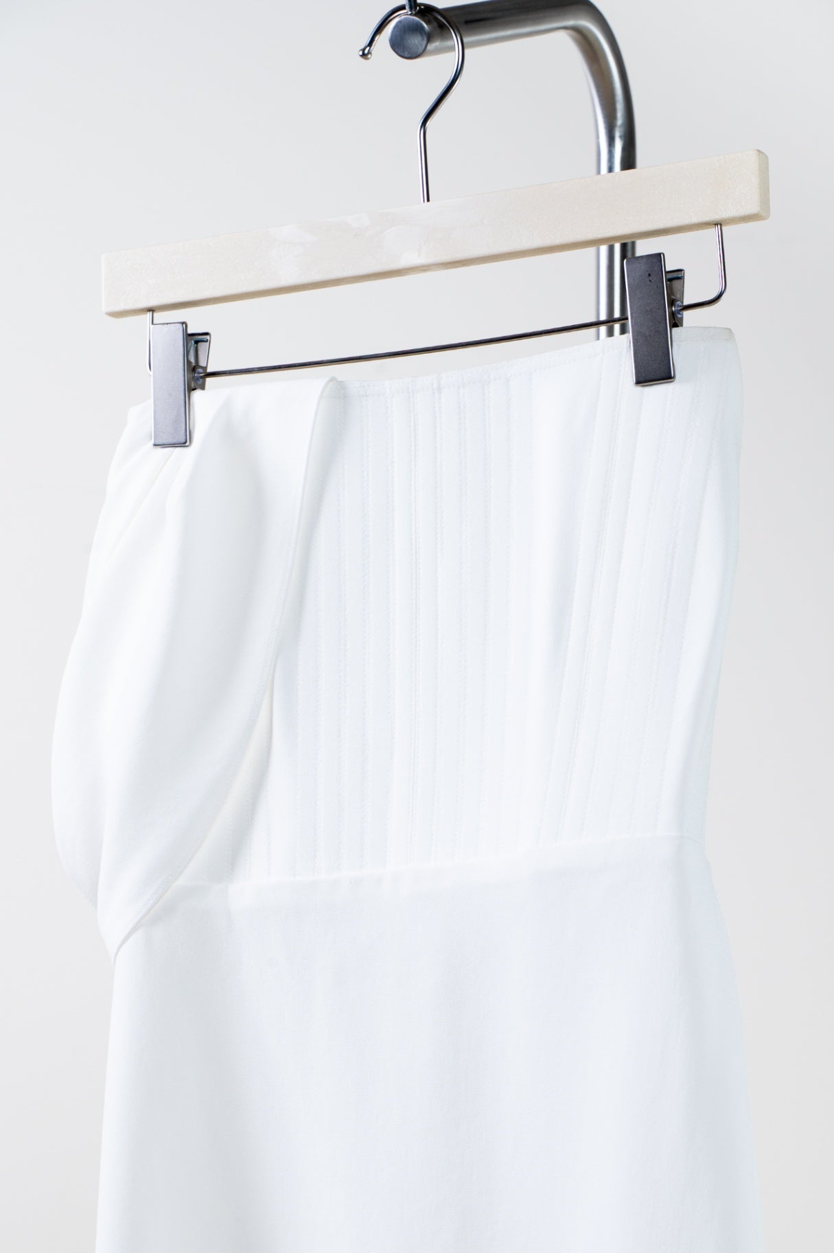 White Strapless Corset Dress