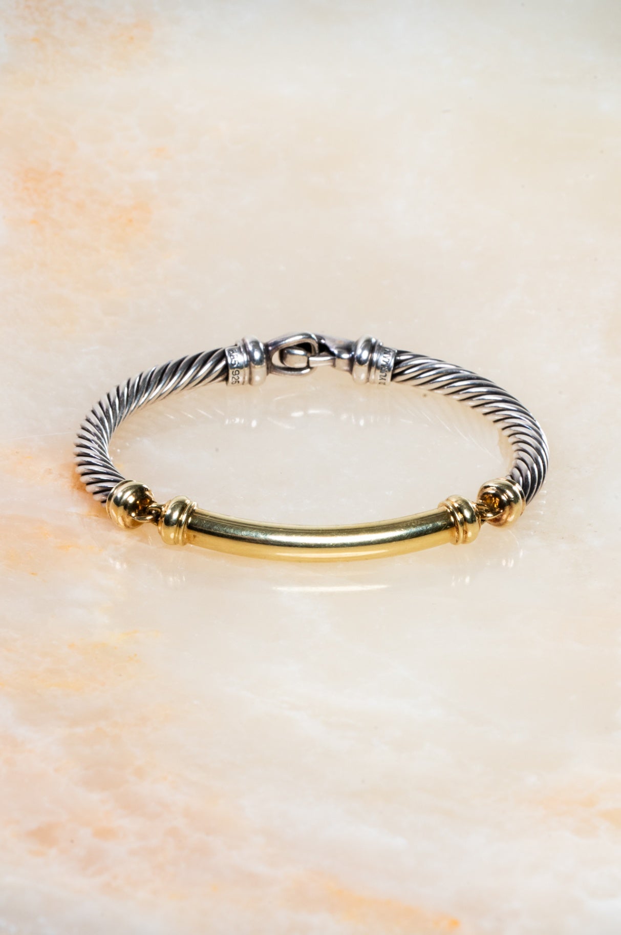 Two-Tone Metro Cable Bracelet
