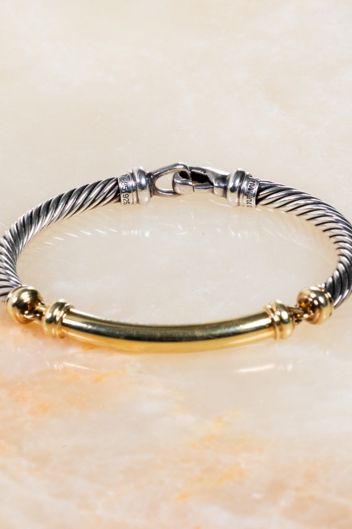 Two-Tone Metro Cable Bracelet