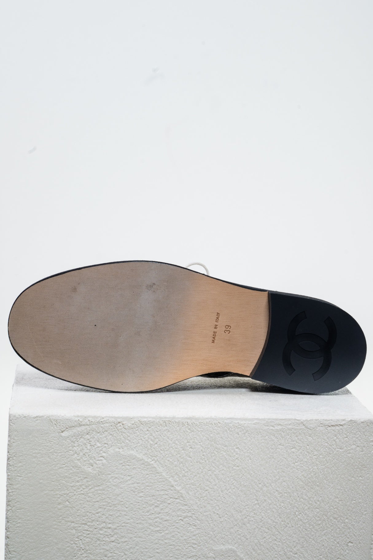 Black & Silver Derby Shoes