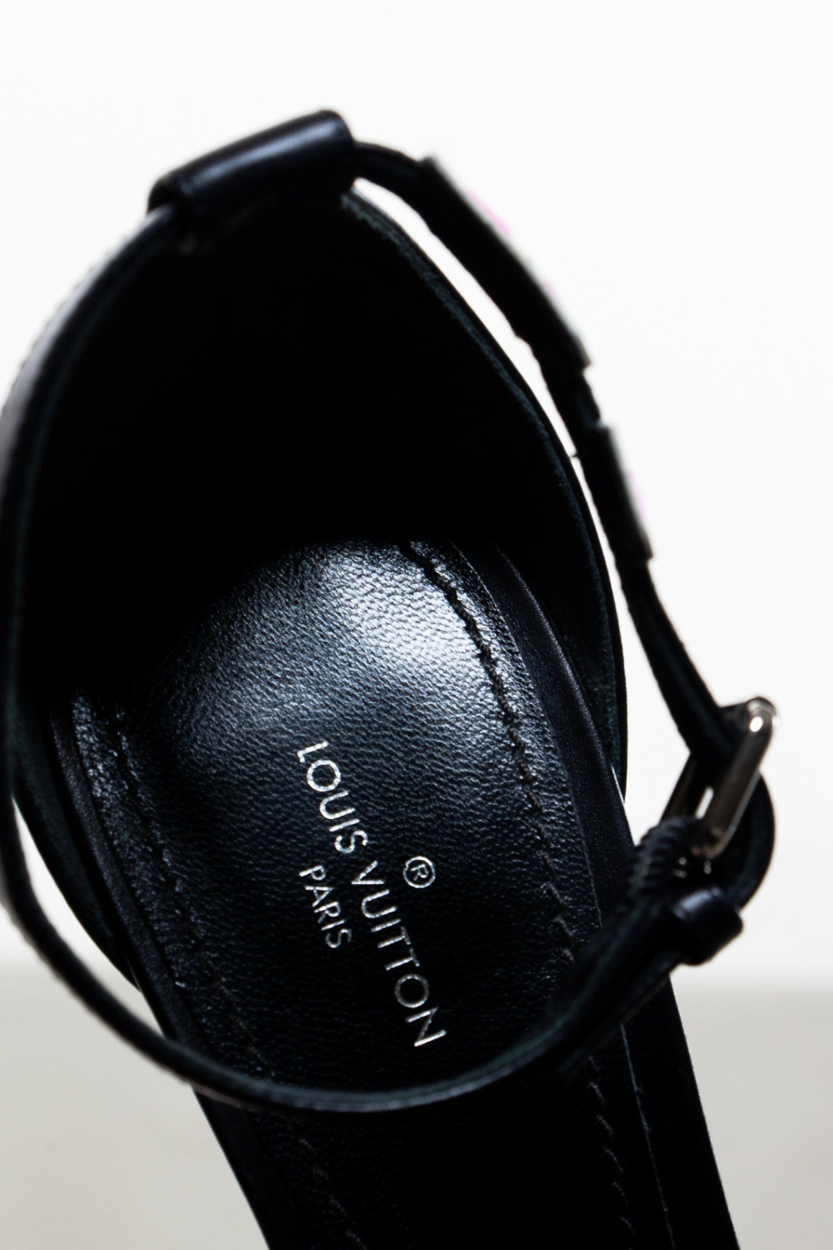 Black Heart High Heel Sandal