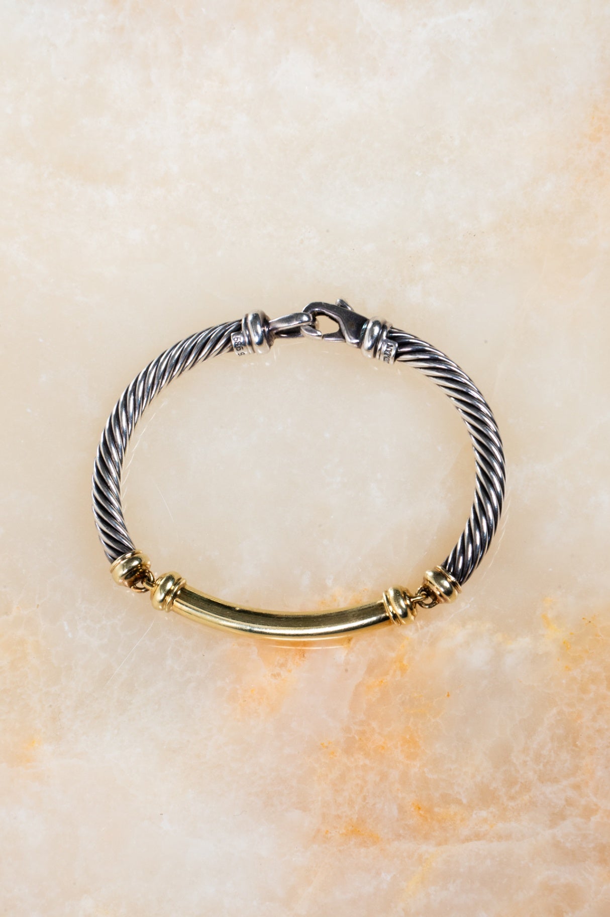 Two-Tone Metro Cable Bracelet