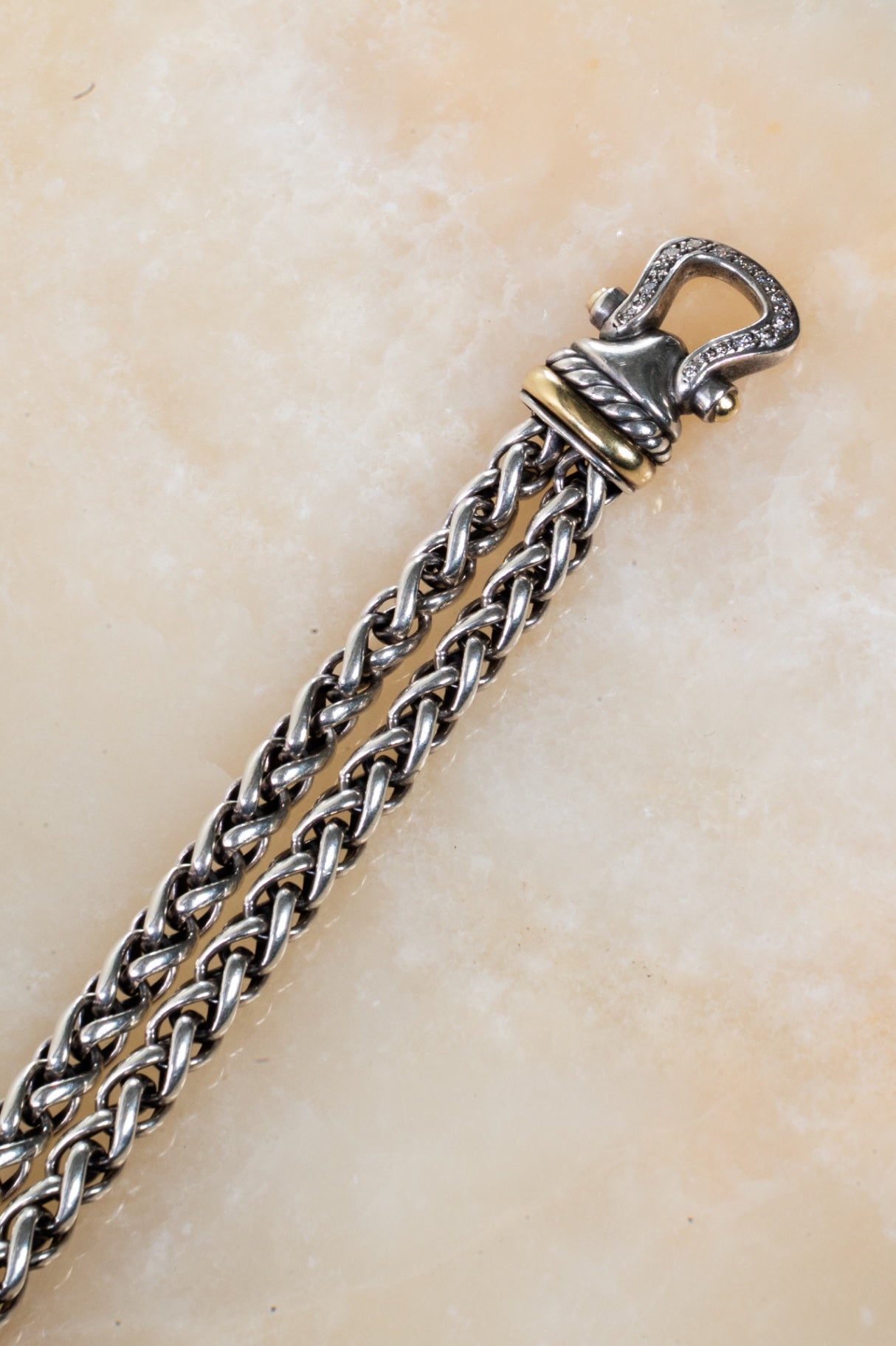 Double Wheat Chain Bracelet