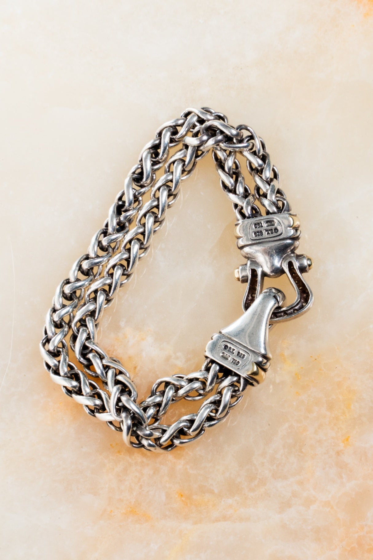 Double Wheat Chain Bracelet