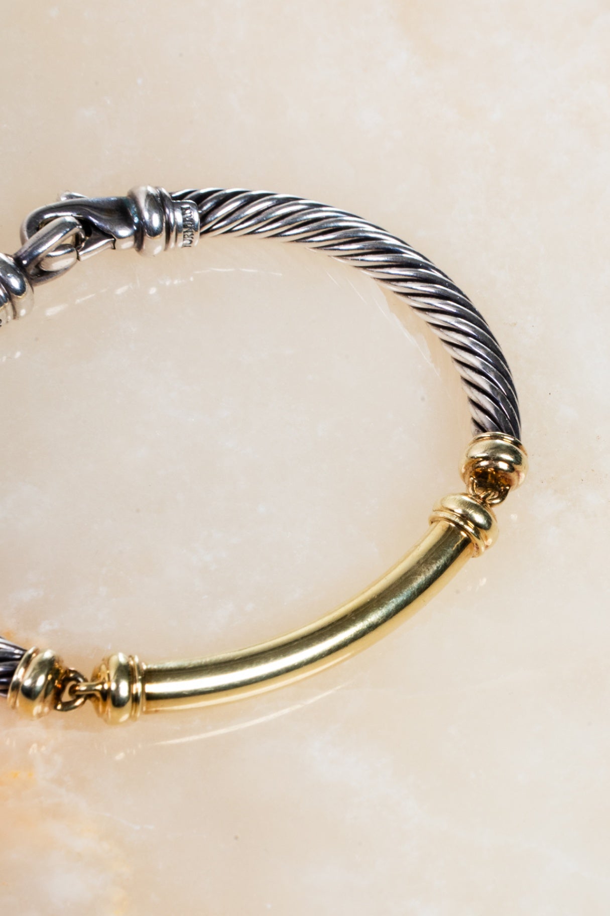 Two-Tone Metro Cable Bracelet