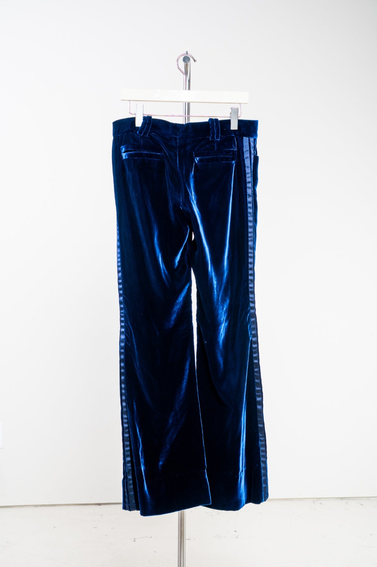 Blue Velvet Flare Dress Pant chdup
