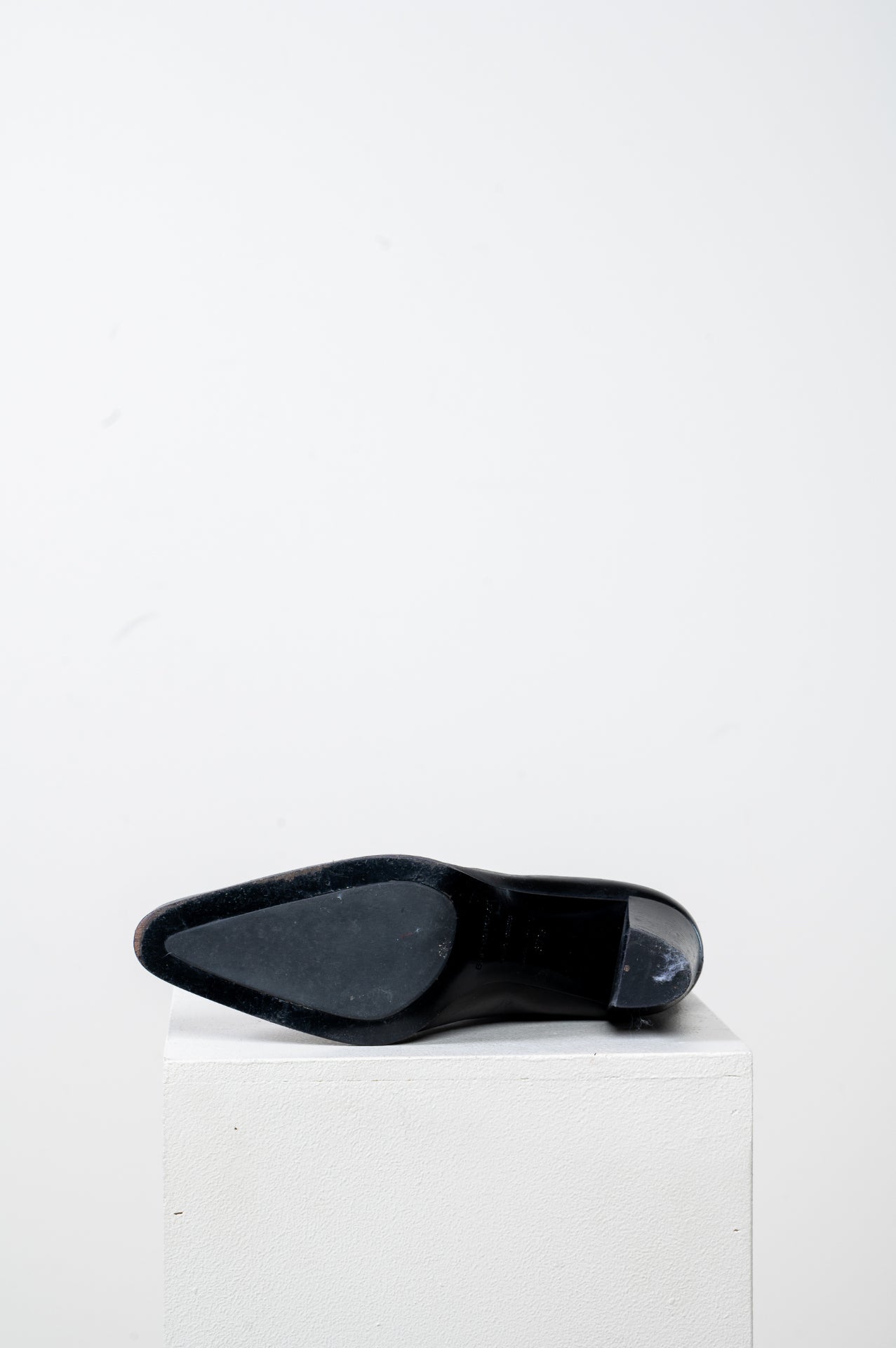 Black High Heel Tall Boot